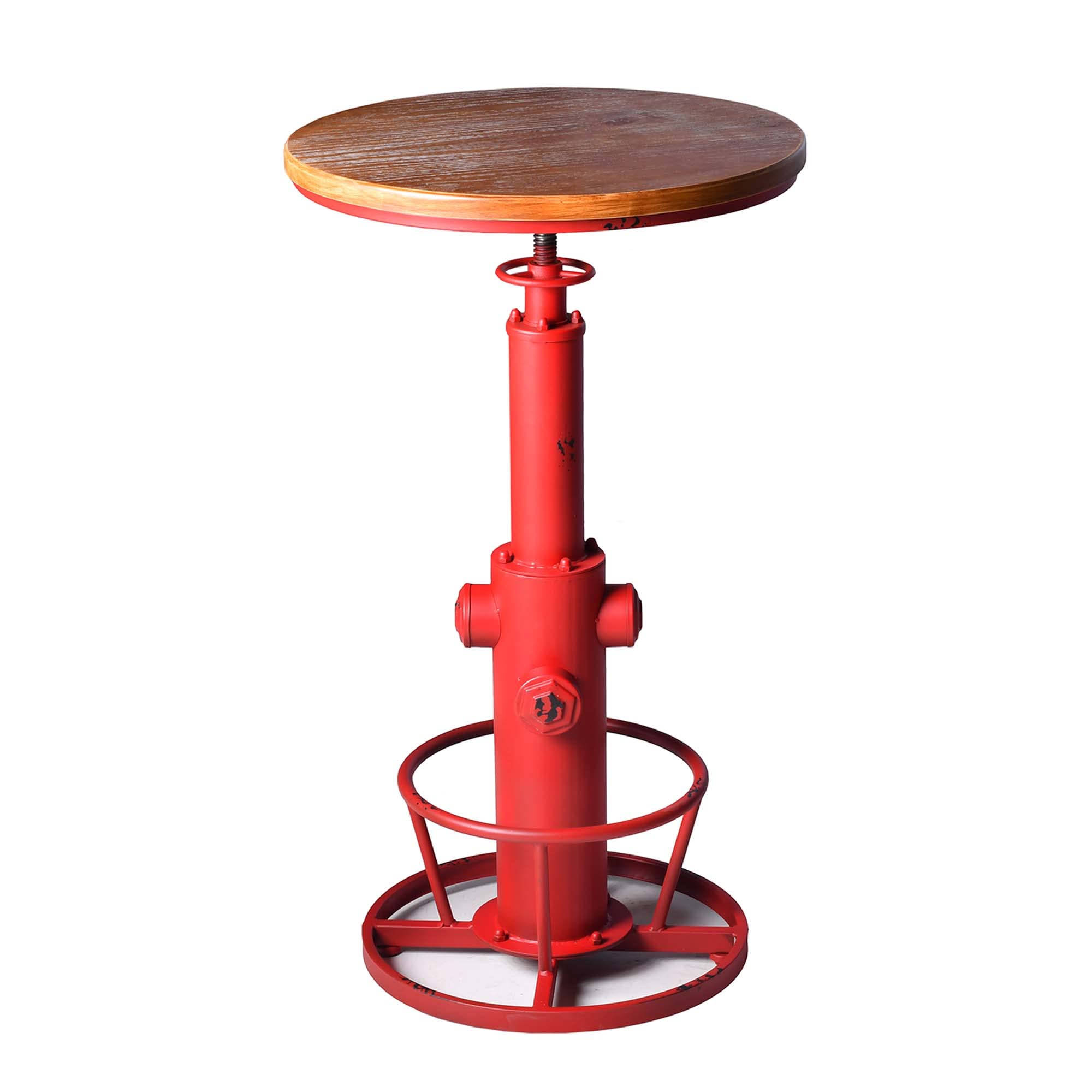Adjustable Industrial Bar Table 38.58-48.43