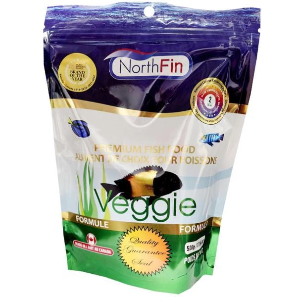 NorthFin Veggie Formula Premium Fish Food - High Protein Plant-Based Flakes for Tropical & Freshwater Fish - Ideal for Community Tanks & Herbivorous Species