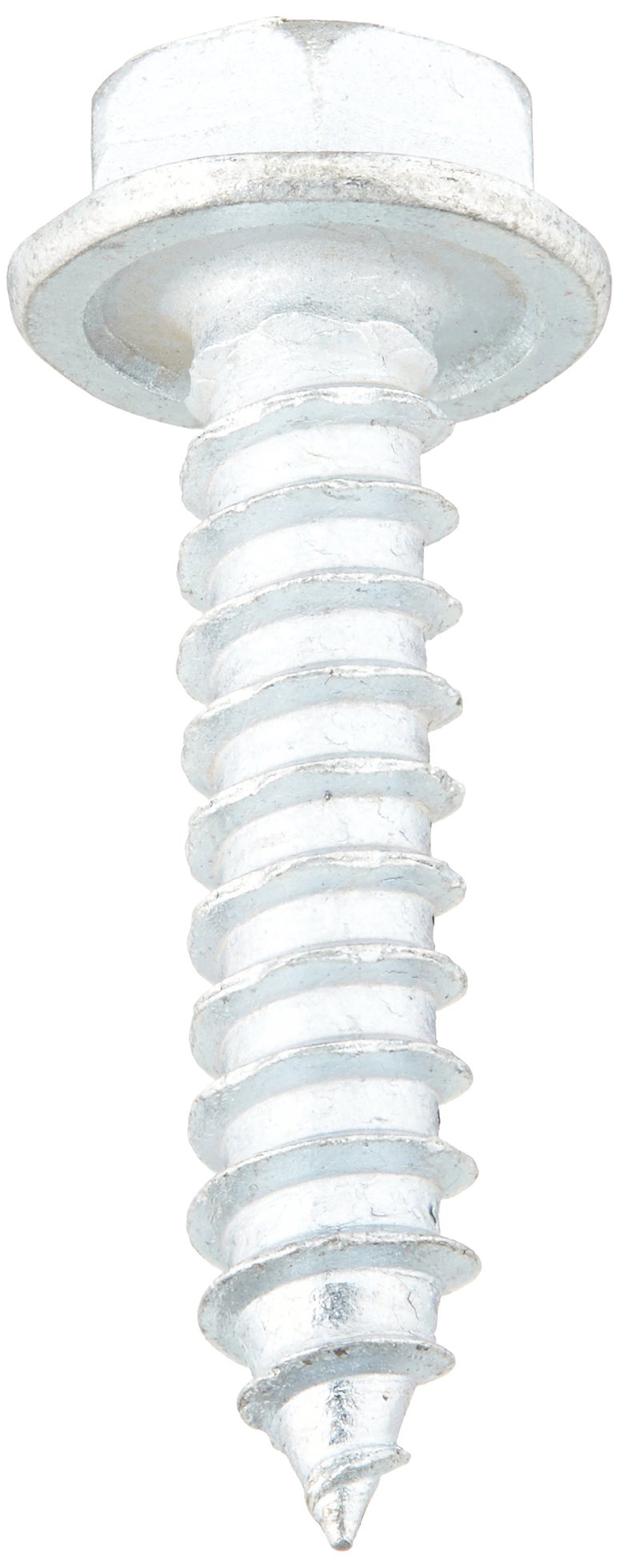 Small Parts 0812ABW Zinc Plated Steel Sheet Metal Screws, Hex Washer Head, #8-18 Thread, 3/4