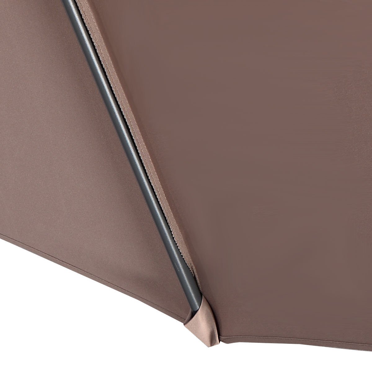 Offset Patio Umbrella with Cross Base - Adjustable Sun Shade for Outdoor Market, Beach & Backyard - Portable Tan Hanging Umbrella for Perfect Shade Angles | Ideal for Poolside, Picnics & Outdoor Dining