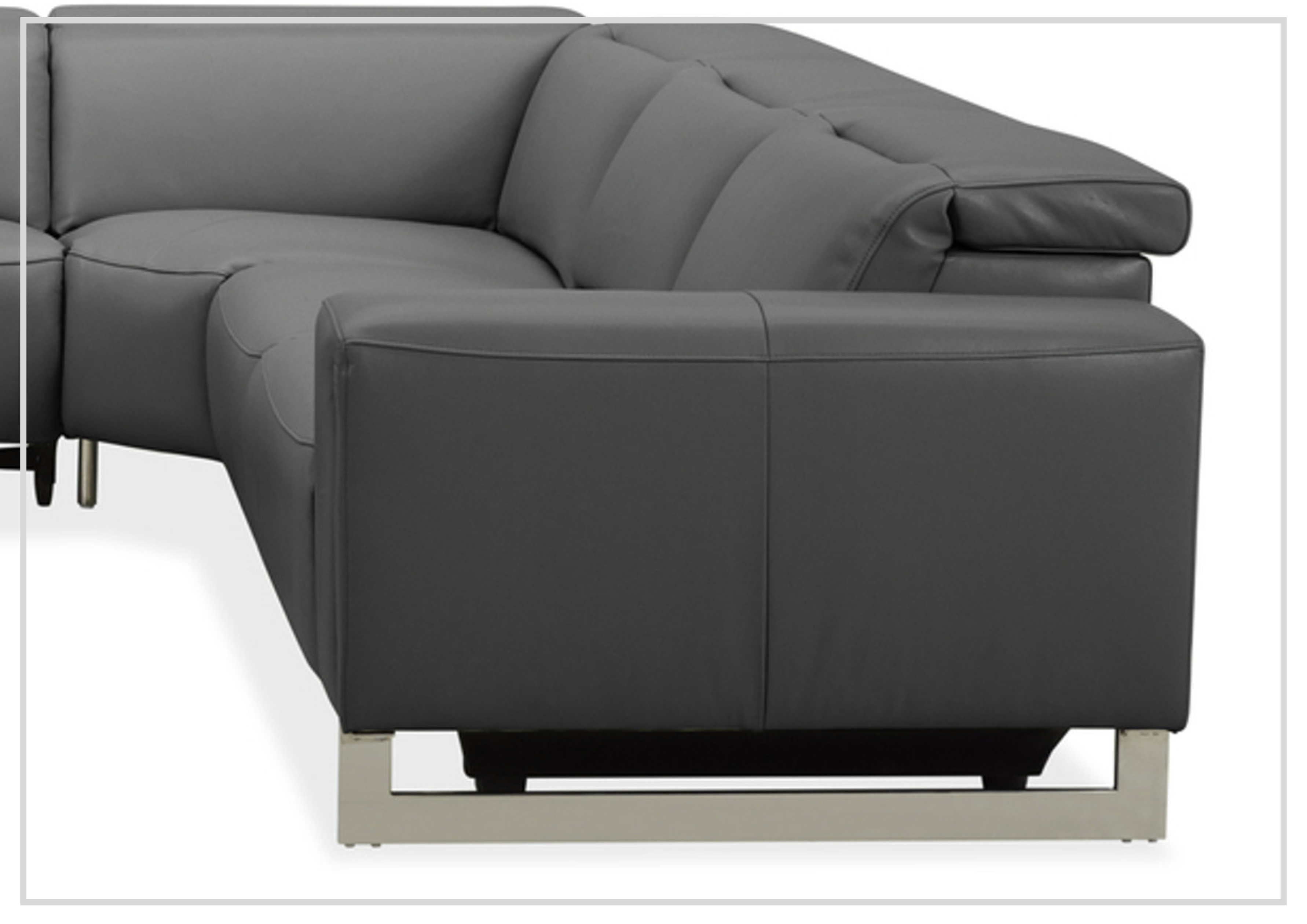 Gio Italia Picasso 6-Piece Motion Recliner Sectional Sofa Set with Power Recline & Cup Holders - Modern L-Shaped Living Room Furniture for Home Theater & Family Gatherings