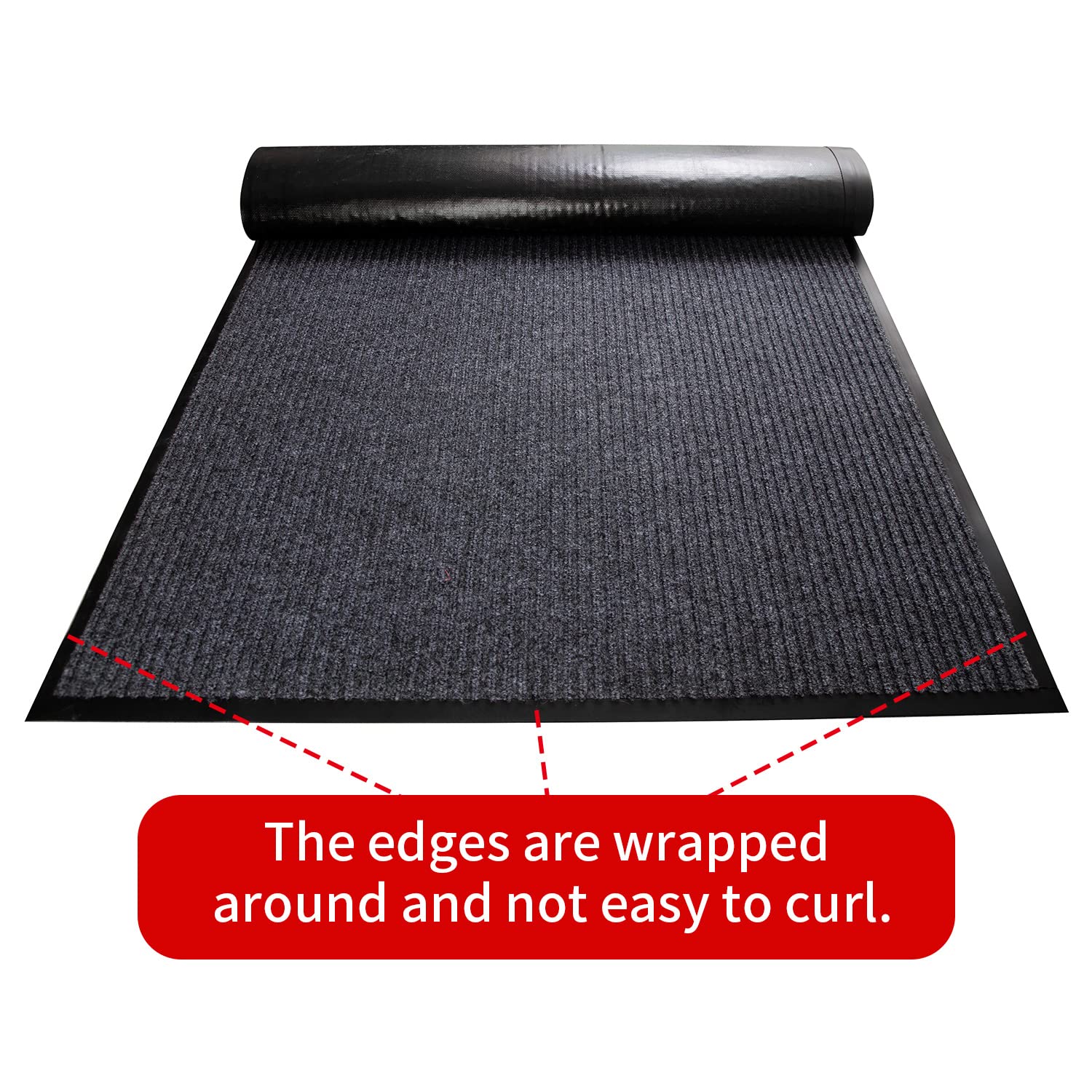 TANYOYO 3' x 10' Heavy Duty Commercial Grade Doormat - Non-Slip Vinyl Backed Entrance Mat for Indoor/Outdoor Use - Perfect for High Traffic Areas, Offices, Restaurants, and Home Entryways