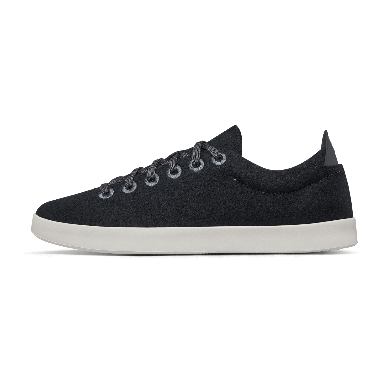 Women's Wool Piper Slip-On Loafers - True Black with White Sole | Comfortable & Stylish Casual Shoes for Work, Travel & Everyday Wear