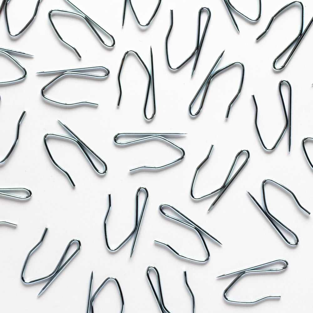 32 Pack Drapery Hooks - Heavy Duty Curtain Hooks for Hanging Drapes, Sheers & Valances - Perfect for Home Decor, Window Treatments & DIY Projects