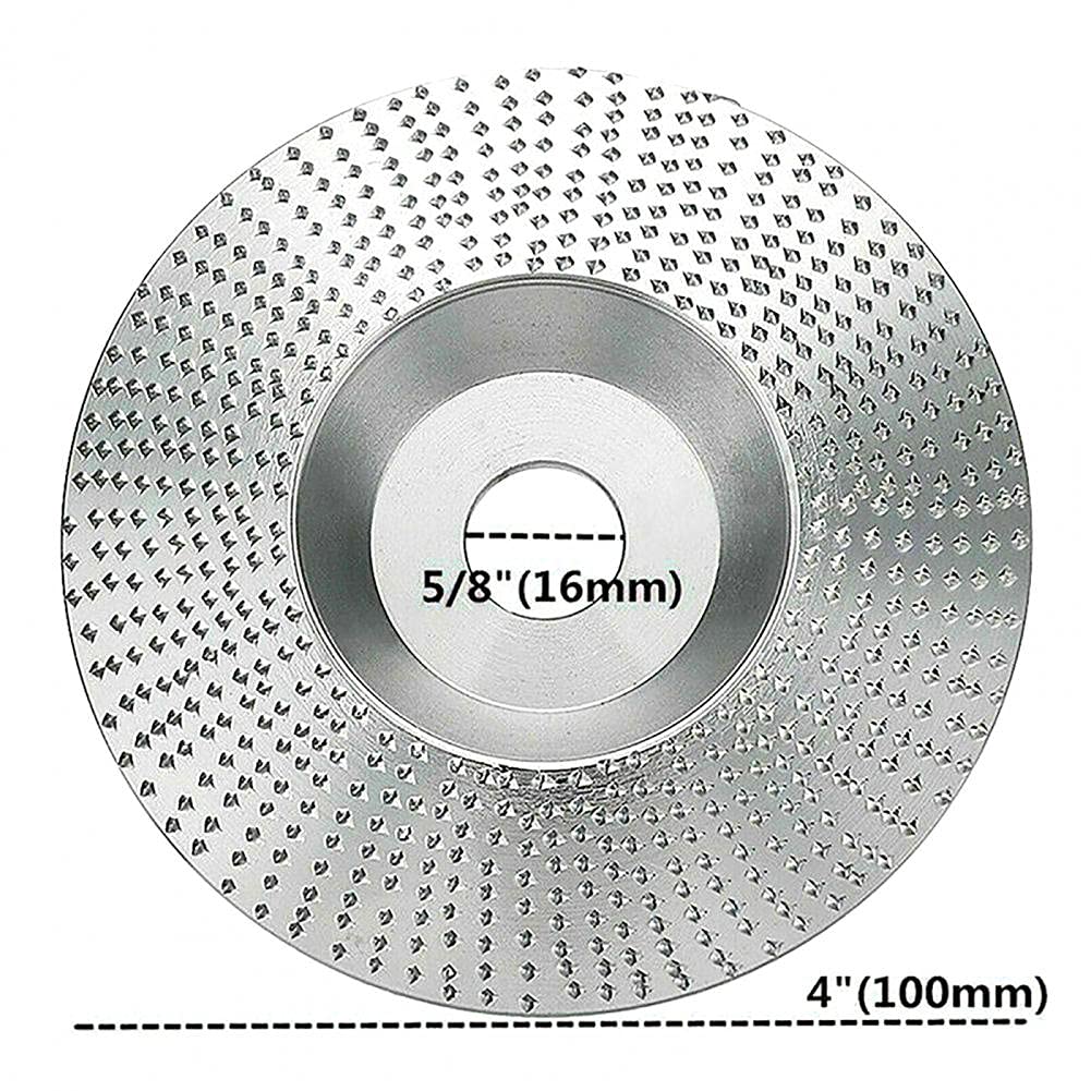 High Carbon Steel Angle Grinder Polishing Disc - 100MM Inclined Golden Abrasive Wheel for Wood Carving & Metal Polishing | Labor-Saving Curved Design for DIY Projects & Professional Workshop Use