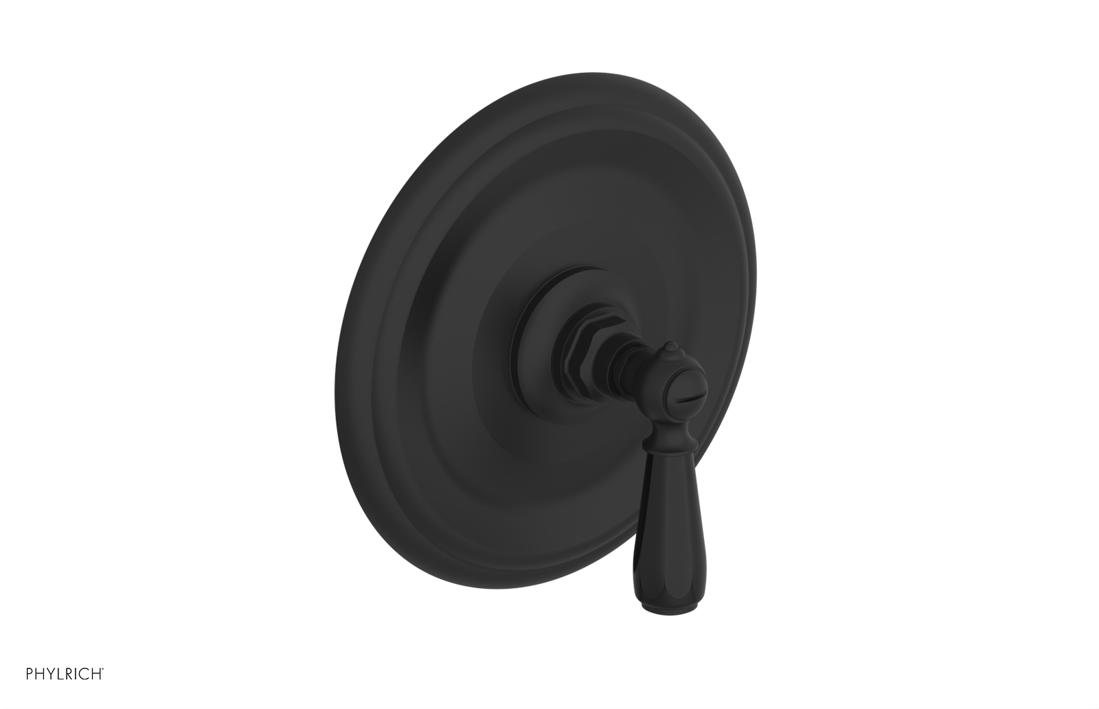 Jamestown Pressure Balance Shower Plate & Handle Trim with Black Accents - 4 735 - Modern Bathroom Fixture for Spa-Like Shower Experience