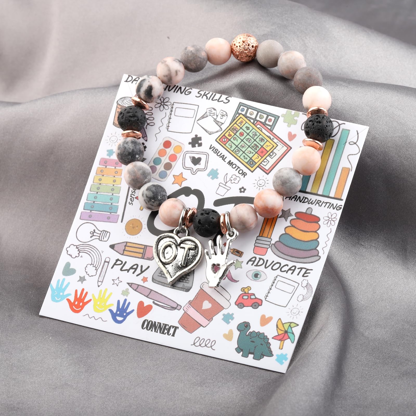 CHOORO Occupational Therapy Bracelet - Thoughtful OT Graduation Gift for Therapists & Students - Perfect for Medical Professionals & Healthcare Workers - Ideal for Celebrations, Appreciation & Daily Wear