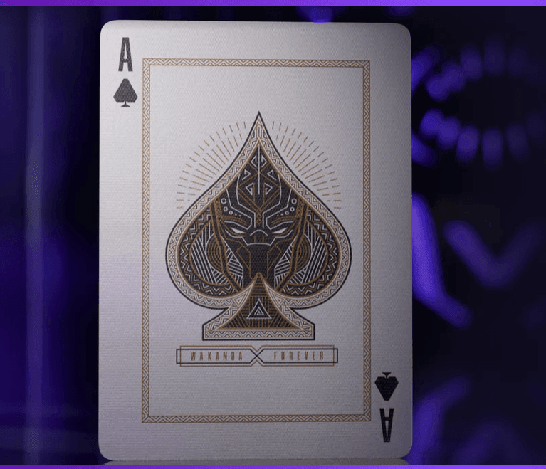 Black Panther Playing Cards - Premium 54 Card Deck for Poker, Magic Tricks & Game Nights - Marvel Superhero Theme Collectible Gift for Fans