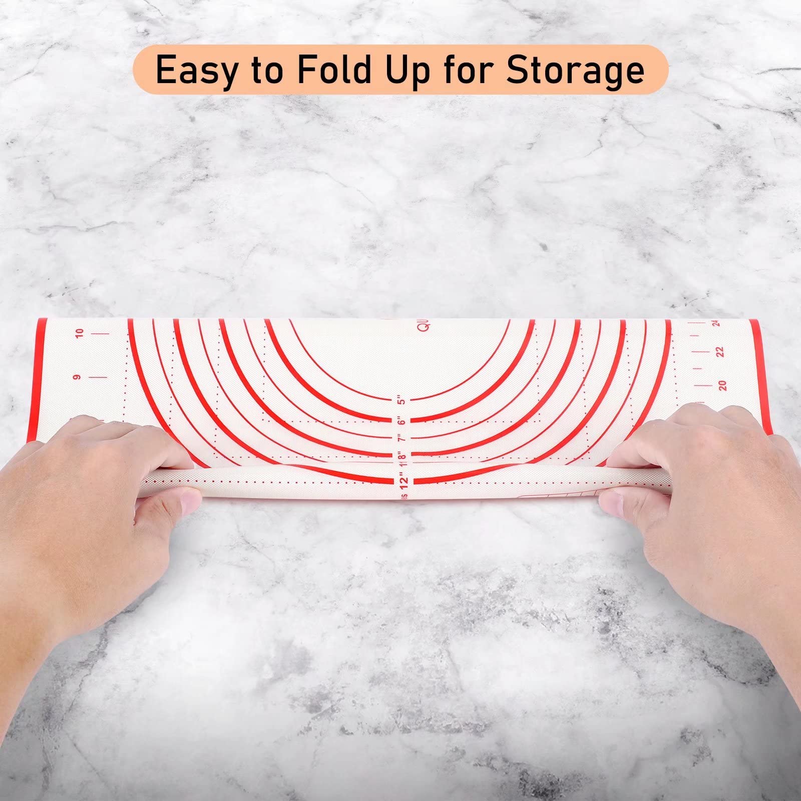 Non-Stick Silicone Baking Mat with Measurement Marks - 20