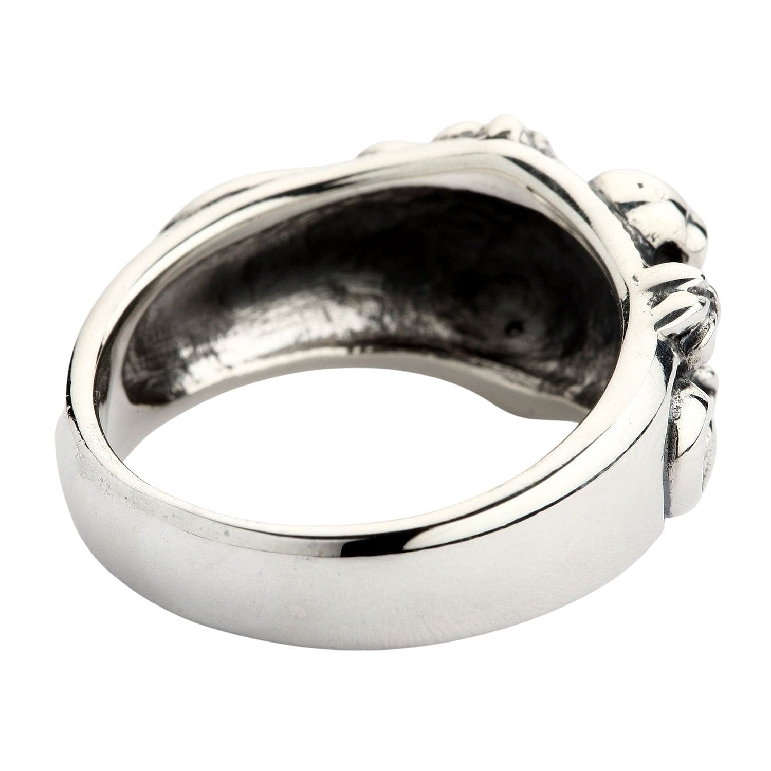 Gothic Skull and Rose Sterling Silver Ring for Men & Women - Perfect for Halloween, Punk Fashion, and Gothic Jewelry Lovers