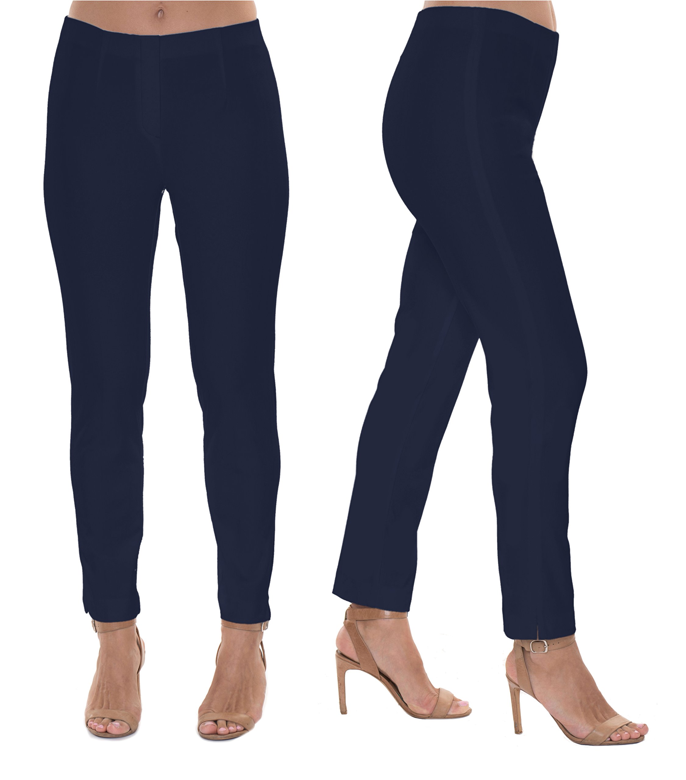 LIOR PARIS Sammy Essential Full Straight Leg Jeans for Women - High Waist Stretch Denim Pants for Casual & Office Wear