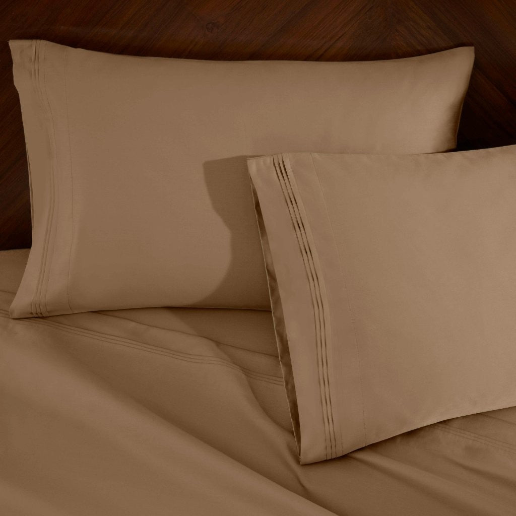 Premium 1000 Thread Count Egyptian Cotton Sheet Set - Eco-Friendly, Breathable & Hypoallergenic - Perfect for Luxury Bedrooms & Hot Sleepers