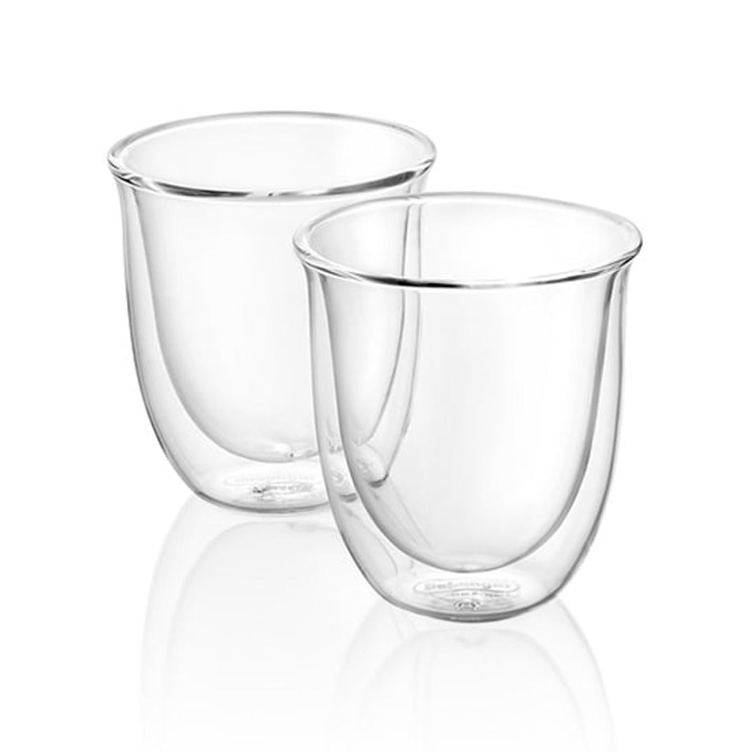 DeLonghi Premium Glass Cappuccino Cups Set of 2 - 10oz Italian Espresso Coffee Cups for Latte, Macchiato & Hot Drinks - Perfect for Home, Cafe & Gifts