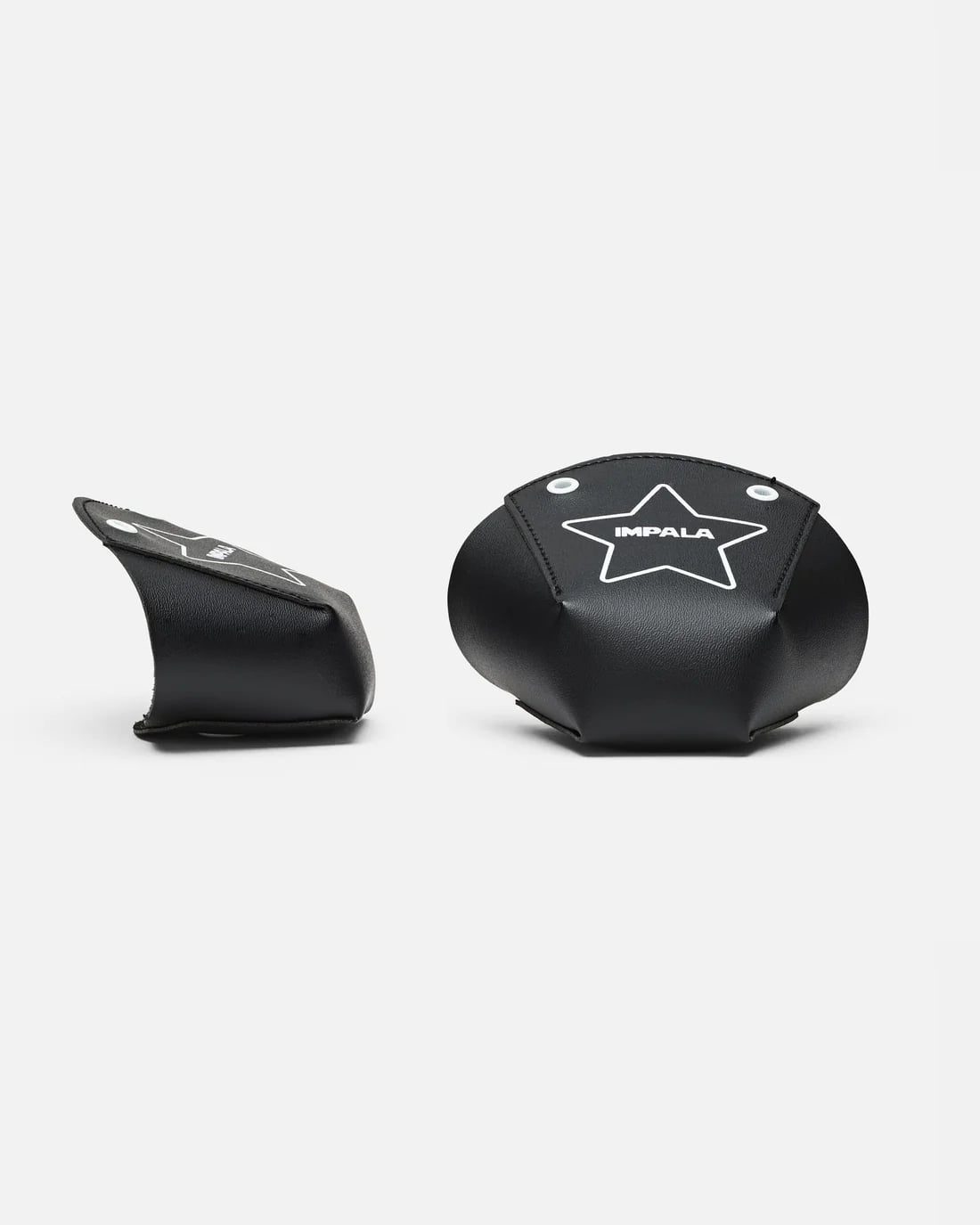 Impala Roller Skates Toe Guards - 2 Pack Black Protective Skate Covers for Women & Men - Perfect for Indoor & Outdoor Roller Skating, Rink, Derby & Street Use