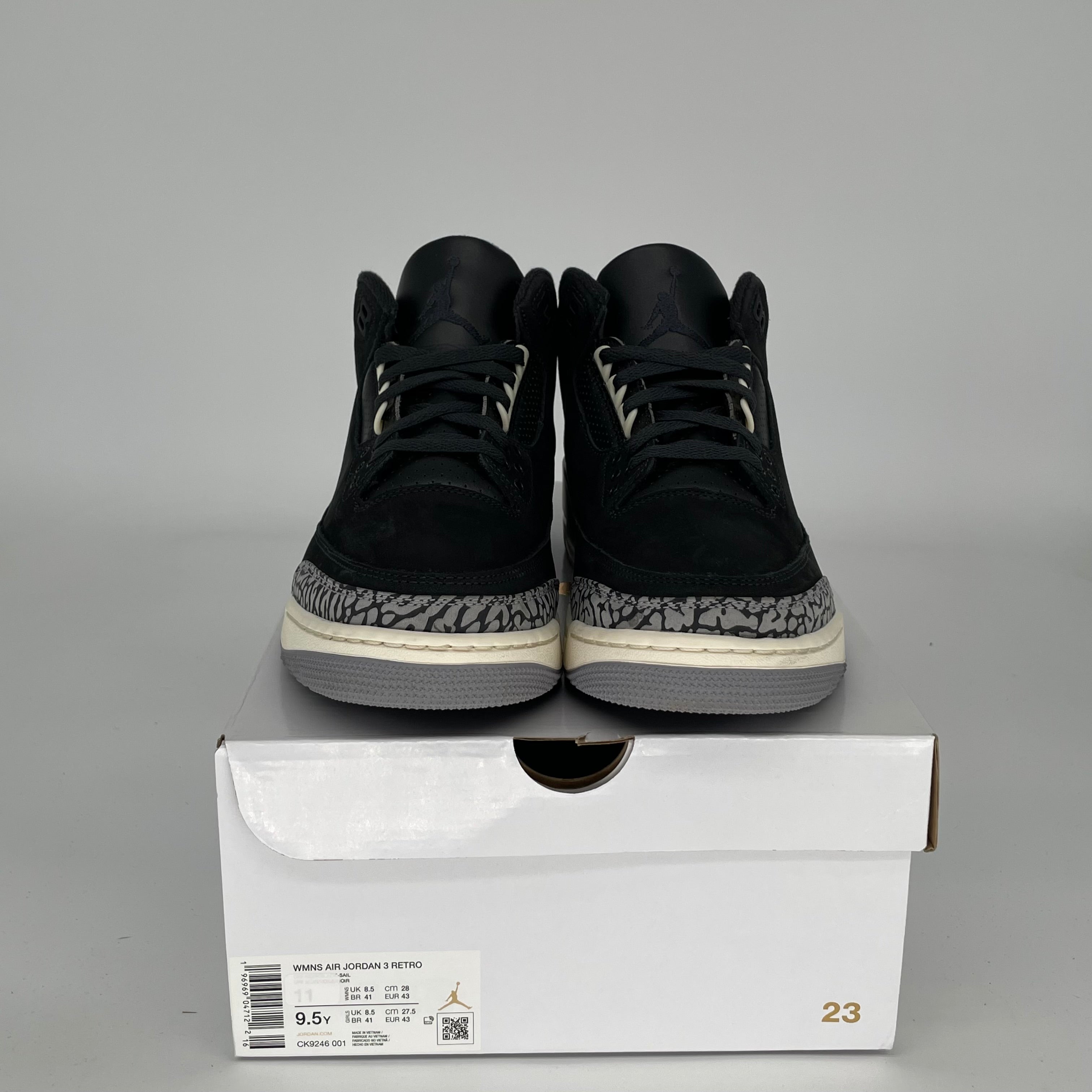 AIR JORDAN 3 OFF NIOR W Women's Basketball Shoes Size 9.5/11W Black CK9246-001 - Perfect for Streetwear, Gym & Casual Outfits