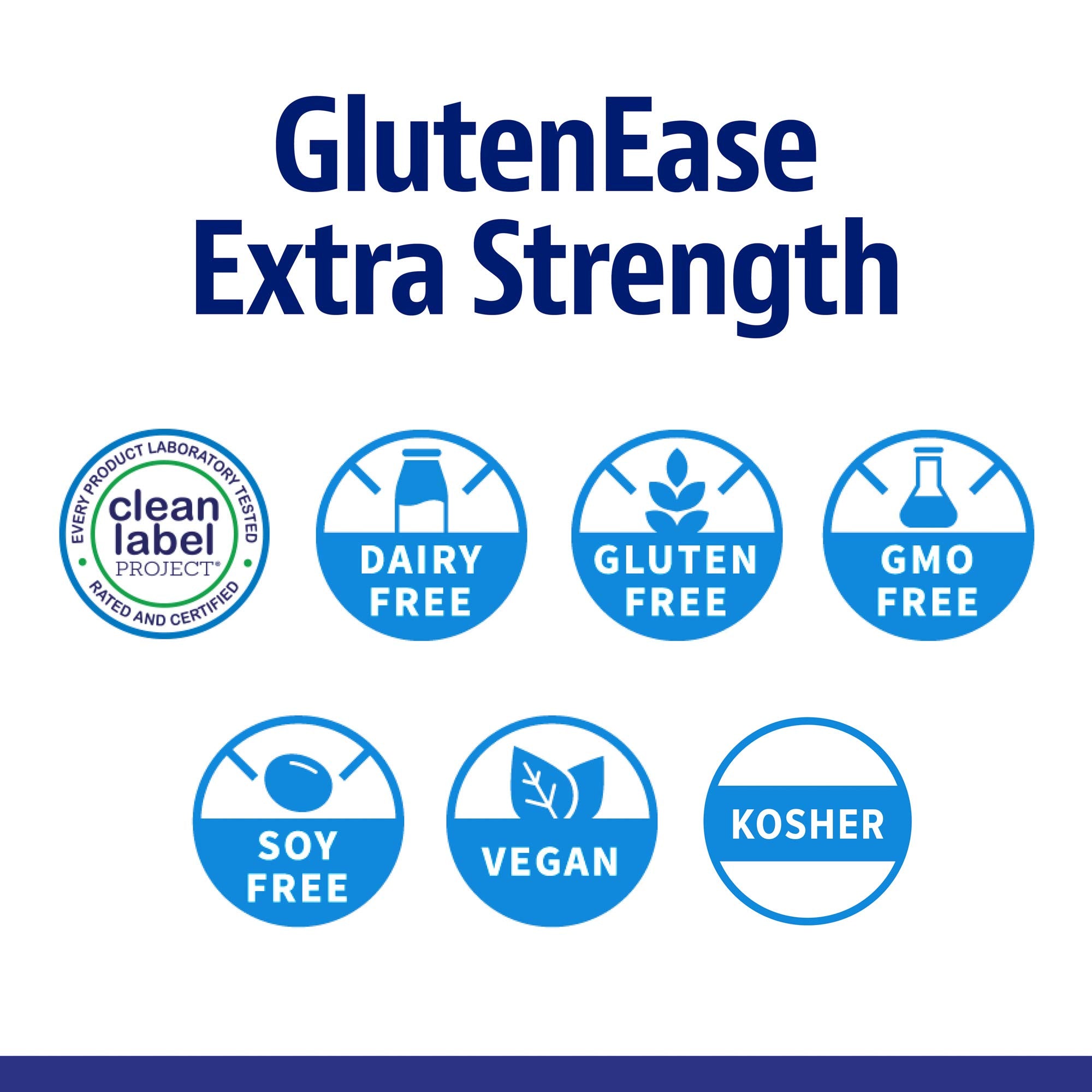 Enzymedica GlutenEase Extra Strength Digestive Enzyme Supplement - 30 Capsules for Gluten & Dairy Sensitivity - Supports Digestion After Meals for Active Lifestyles