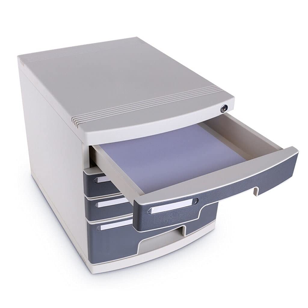 Multi-Layer File Organizer with Lock - Desktop Storage File Rack & Drawer for Office, Home & School | Perfect for Organizing Documents, Folders & Stationery | Space-Saving Solution for Clutter-Free Workspaces