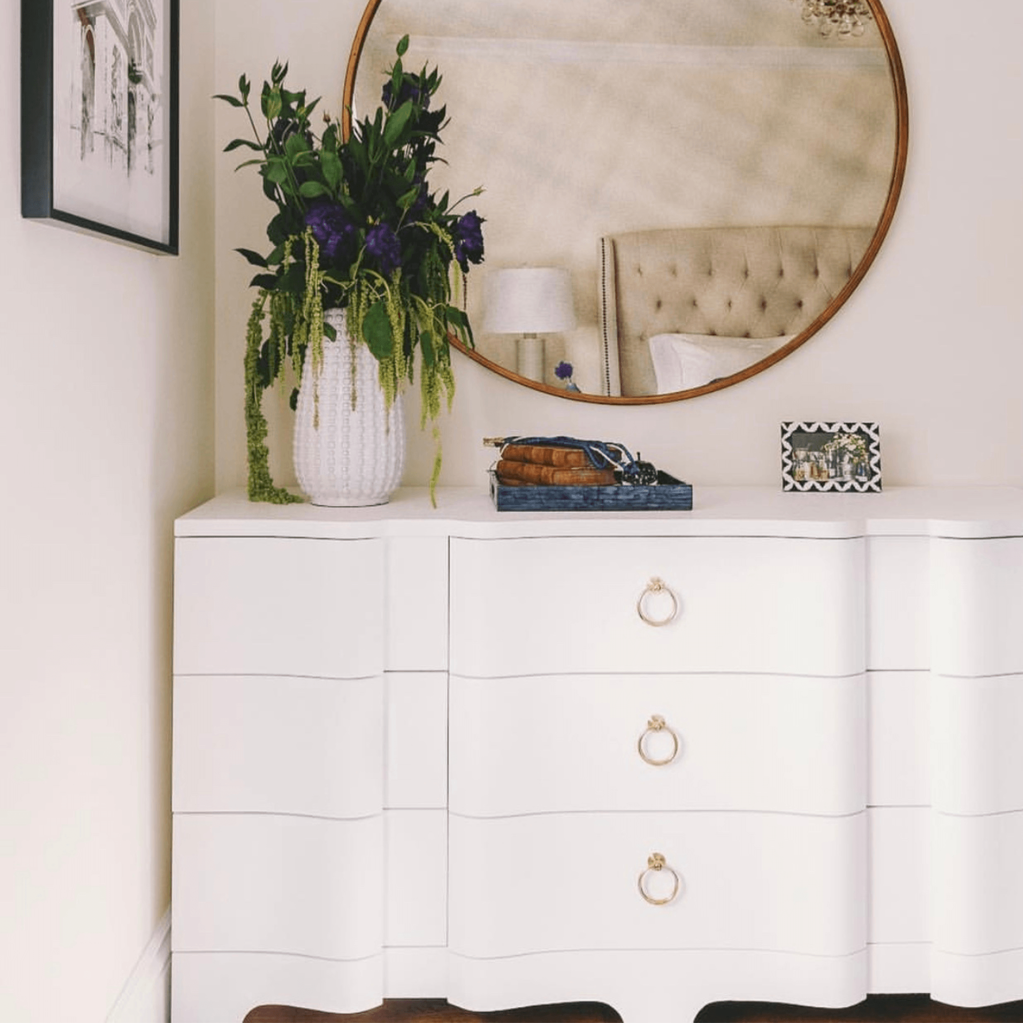 Bardot Large 3 Drawer Dresser - Modern Wooden Storage Cabinet for Bedroom, Living Room & Office Organization | Spacious Chest of Drawers for Clothes, Linens & Home Essentials