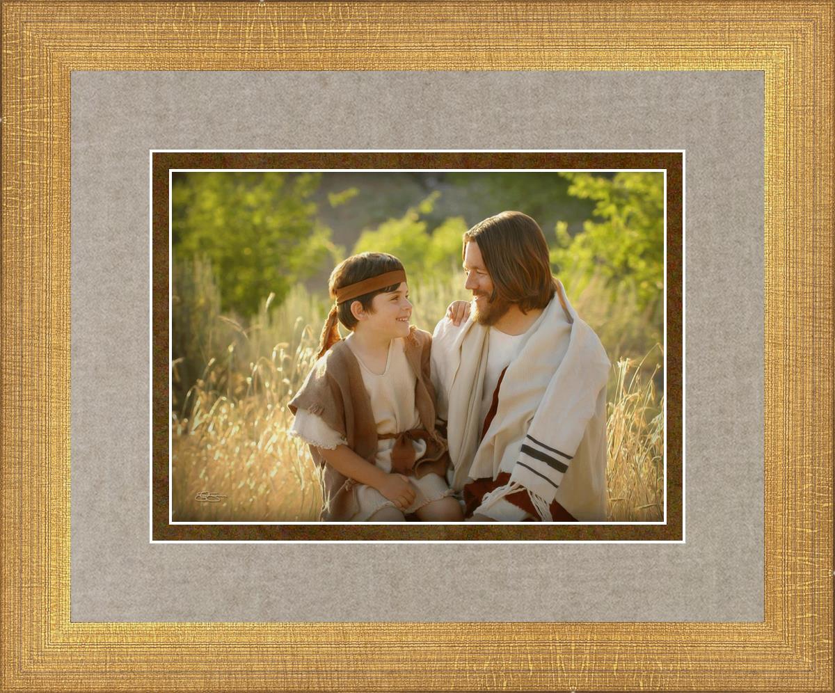 Of Such is the Kingdom of Heaven - Inspirational Christian Wall Art for Home & Church Decor - Perfect for Living Rooms, Bedrooms and Sunday School Classrooms