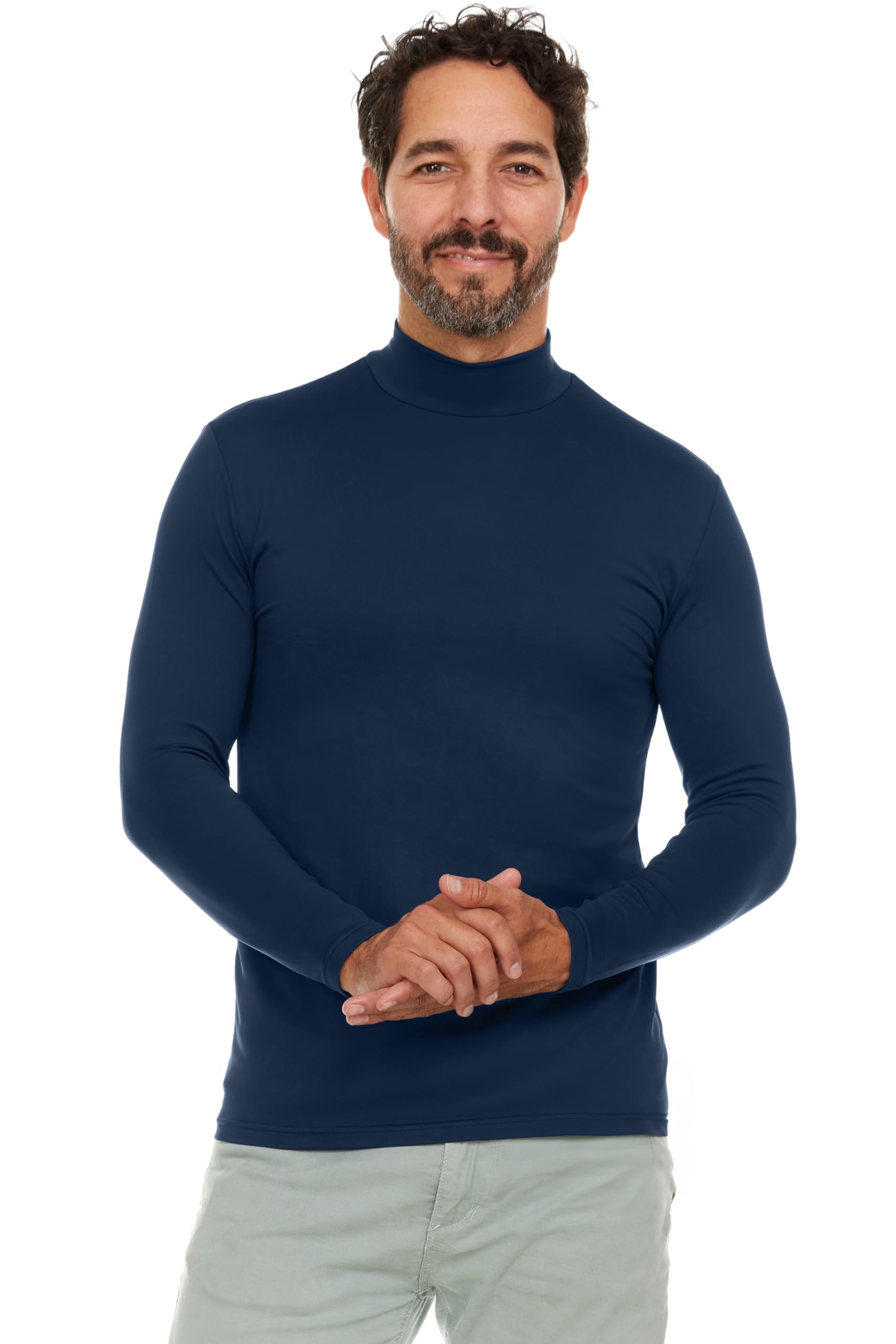 ThermoJohn Men's Long Sleeve Thermal Compression Shirts - Winter Base Layer for Cold Weather - Ideal for Hiking, Skiing & Outdoor Activities