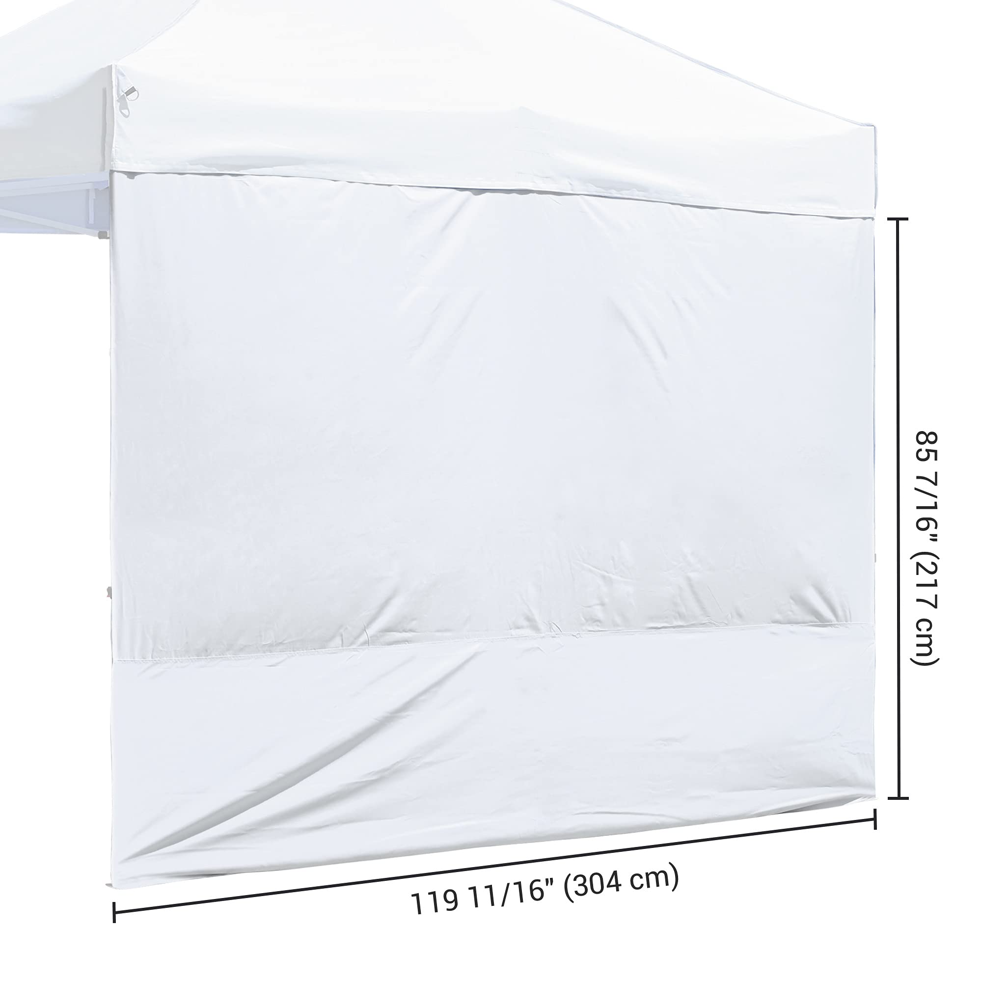 1 Pack Side Wall for 10x10 Ft EZ Pop Up Canopy Tent - UV50+ Sun Protection for Outdoor Events, Picnics, and Backyard Parties