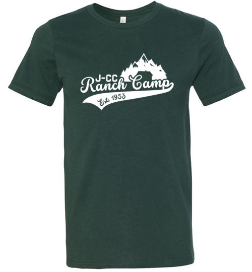 JCC Ranch Short Sleeve T-Shirt for Men & Women - 2024 Double Sided Graphic Print - Casual Summer Tee for Outdoor Activities, Travel & Everyday Wear