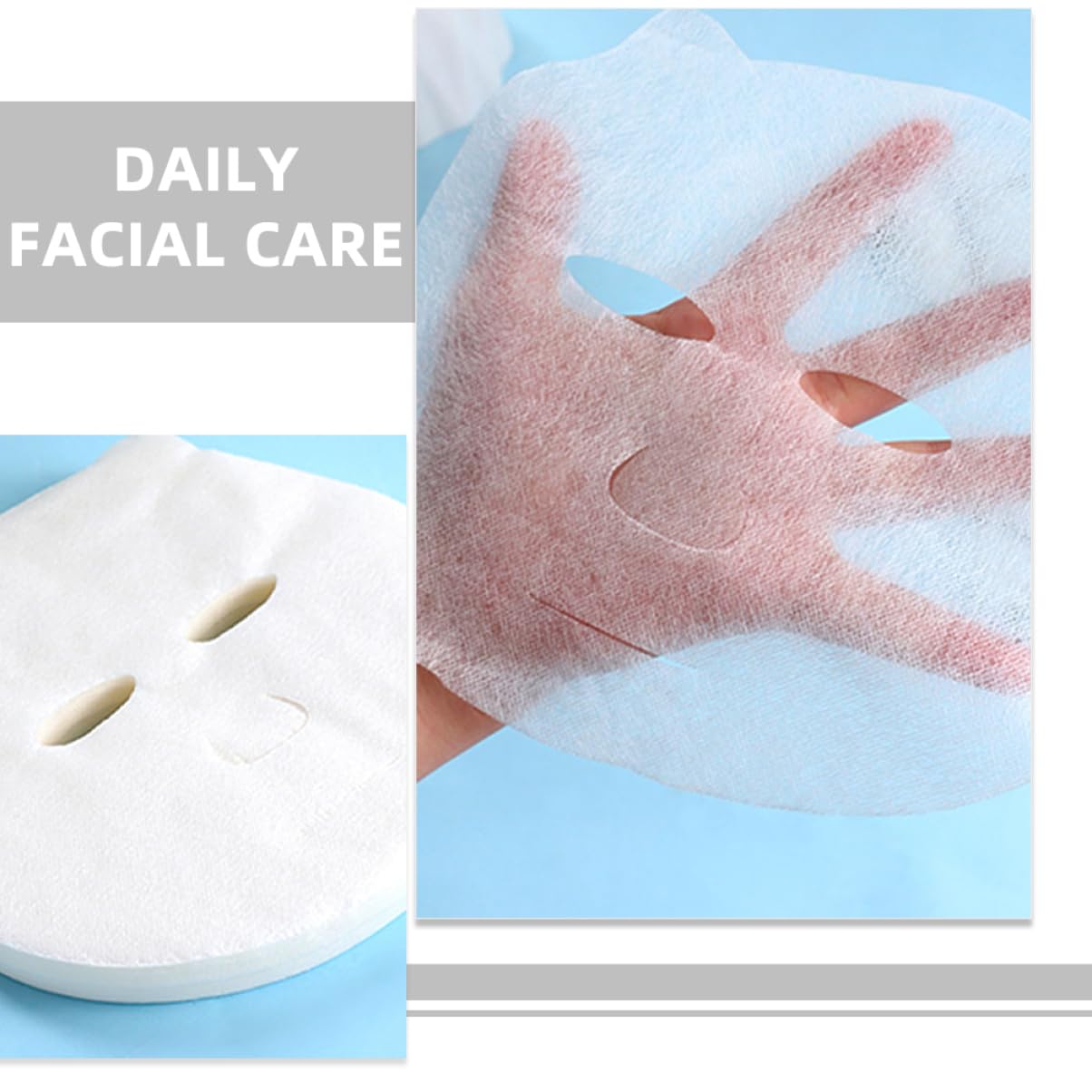 50pcs Hydrating Facial Mask Sheets for Kids & Infants - Moisturizing Skincare Face Masks for Boys & Girls - Spa & Daily Skin Care Treatment at Home
