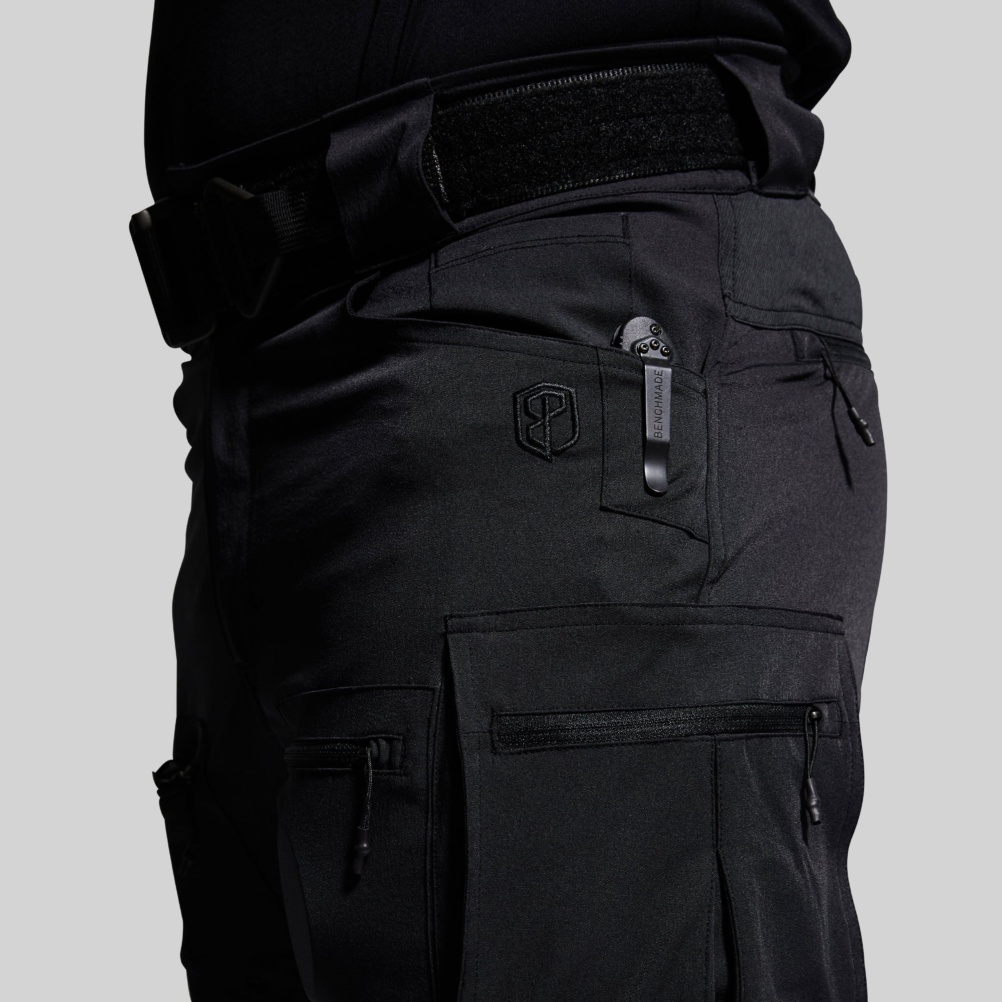 Tactical Op Assault Pants - Black Military Combat Cargo Pants for Outdoor Hiking, Airsoft & Tactical Training