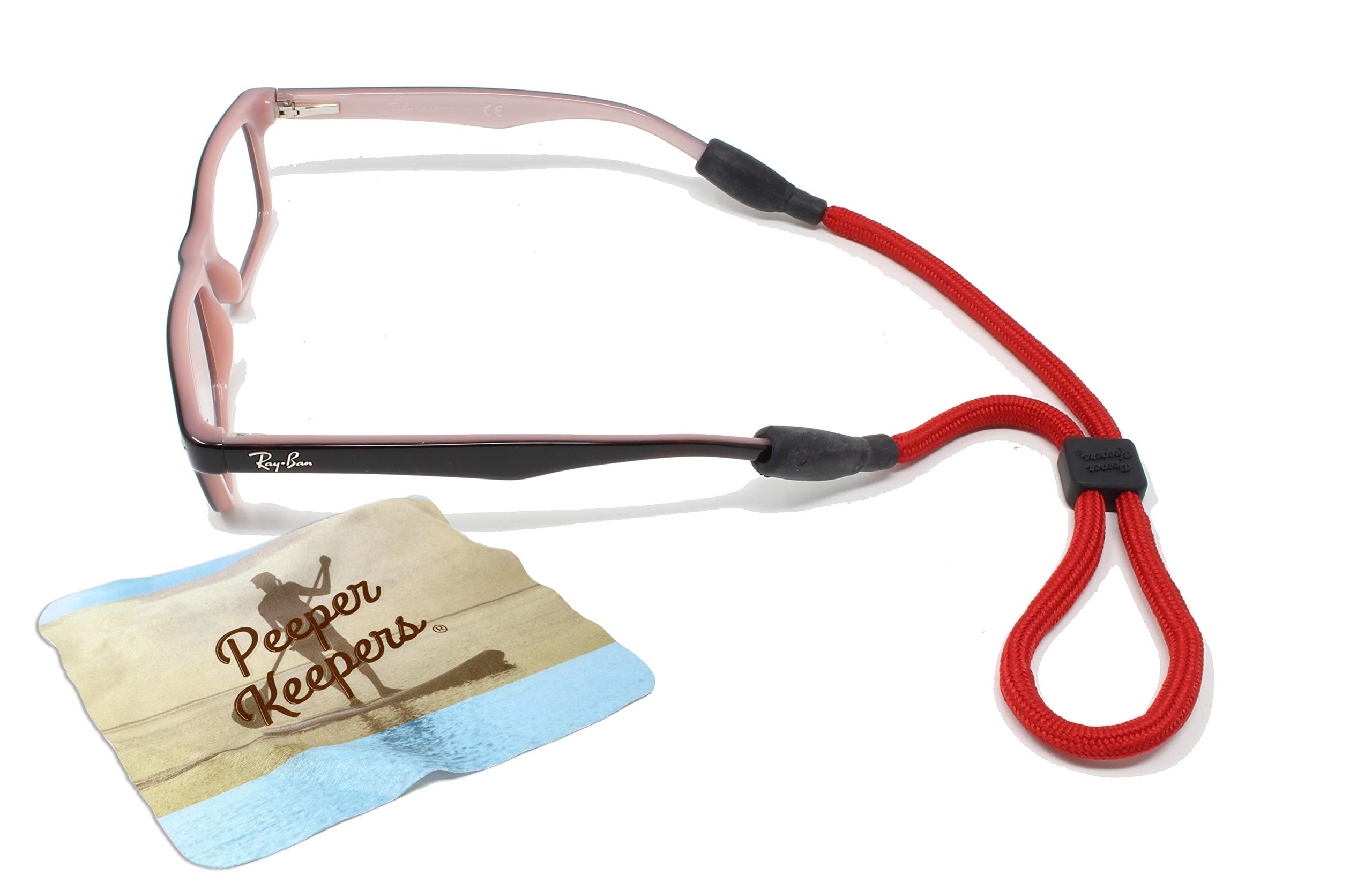 Kids Sports Eyeglass Cord & Sunglass Holder with Microfiber Cloth & Screwdriver - Adjustable Retainers for Active Children | Perfect for Running, Basketball & Outdoor Activities