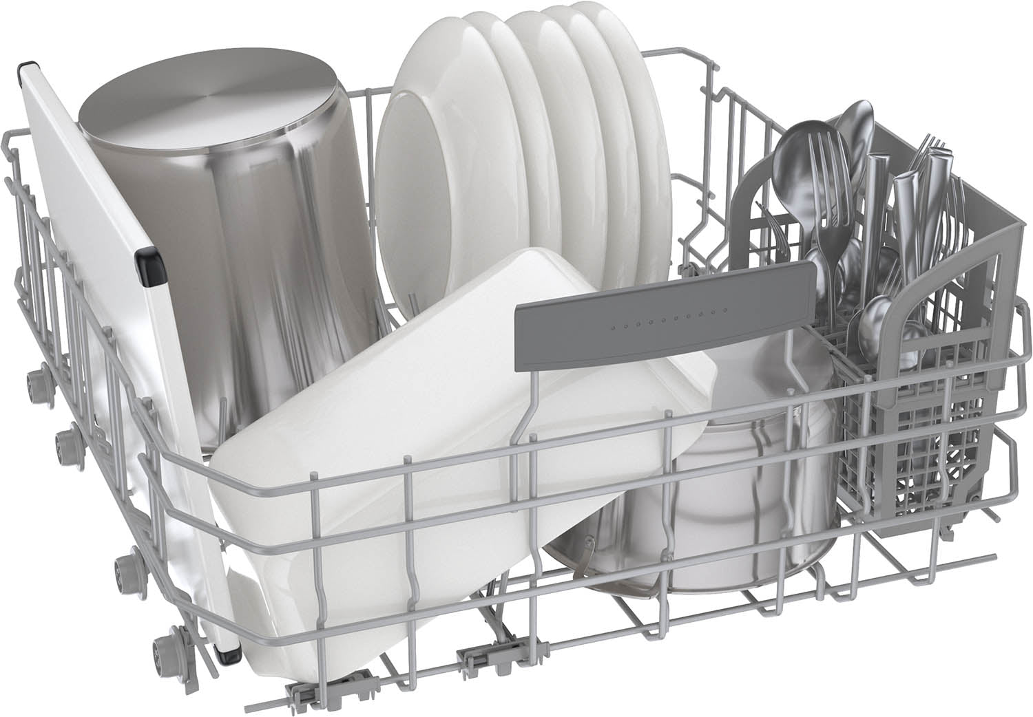 Bosch 800 Series 24 Inch Stainless Steel Built-In Dishwasher with Home Connect, Third Rack & CrystalDry (SHX78CM5N) - Perfect for Large Families & Entertaining Guests