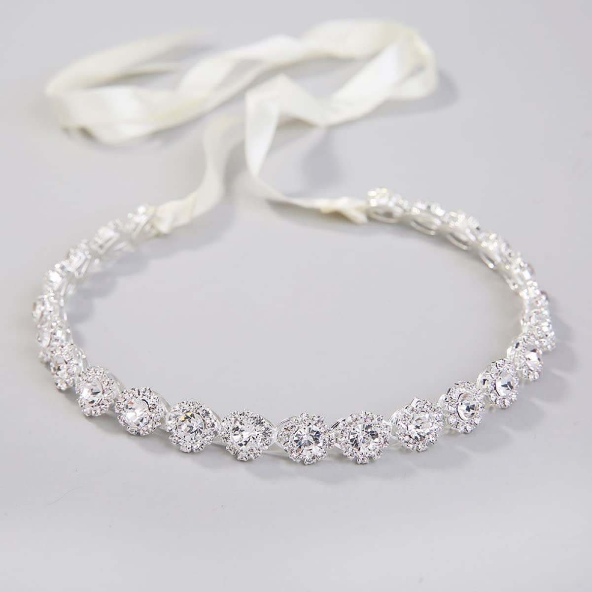 Vintage Rhinestone Bridal Tiara Headband - Elegant Crystal Hair Accessories for Bride Wedding, Party & Special Occasions