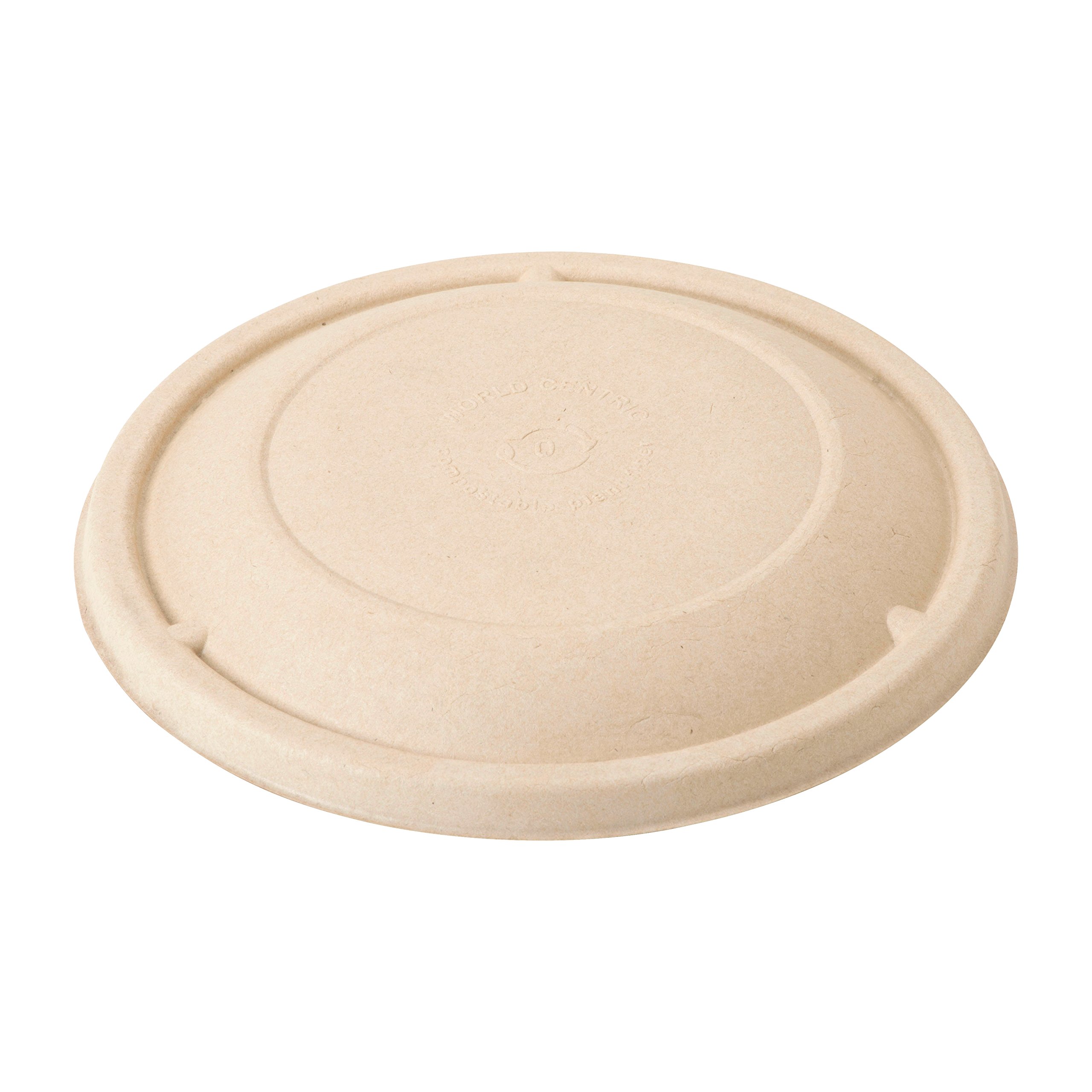 Compostable Plant Fiber Lids for 24-32oz Bowls (250 Pack) - Eco-Friendly Food Service