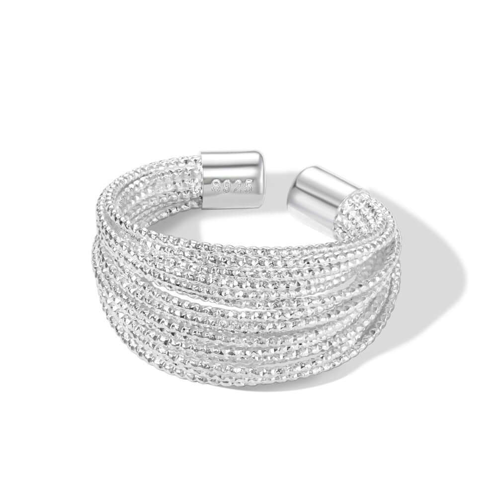 18K Gold Crossover Layered Thumb Ring for Women - Elegant Stackable Jewelry for Everyday Wear | Perfect for Casual Outfits, Office Style & Special Occasions