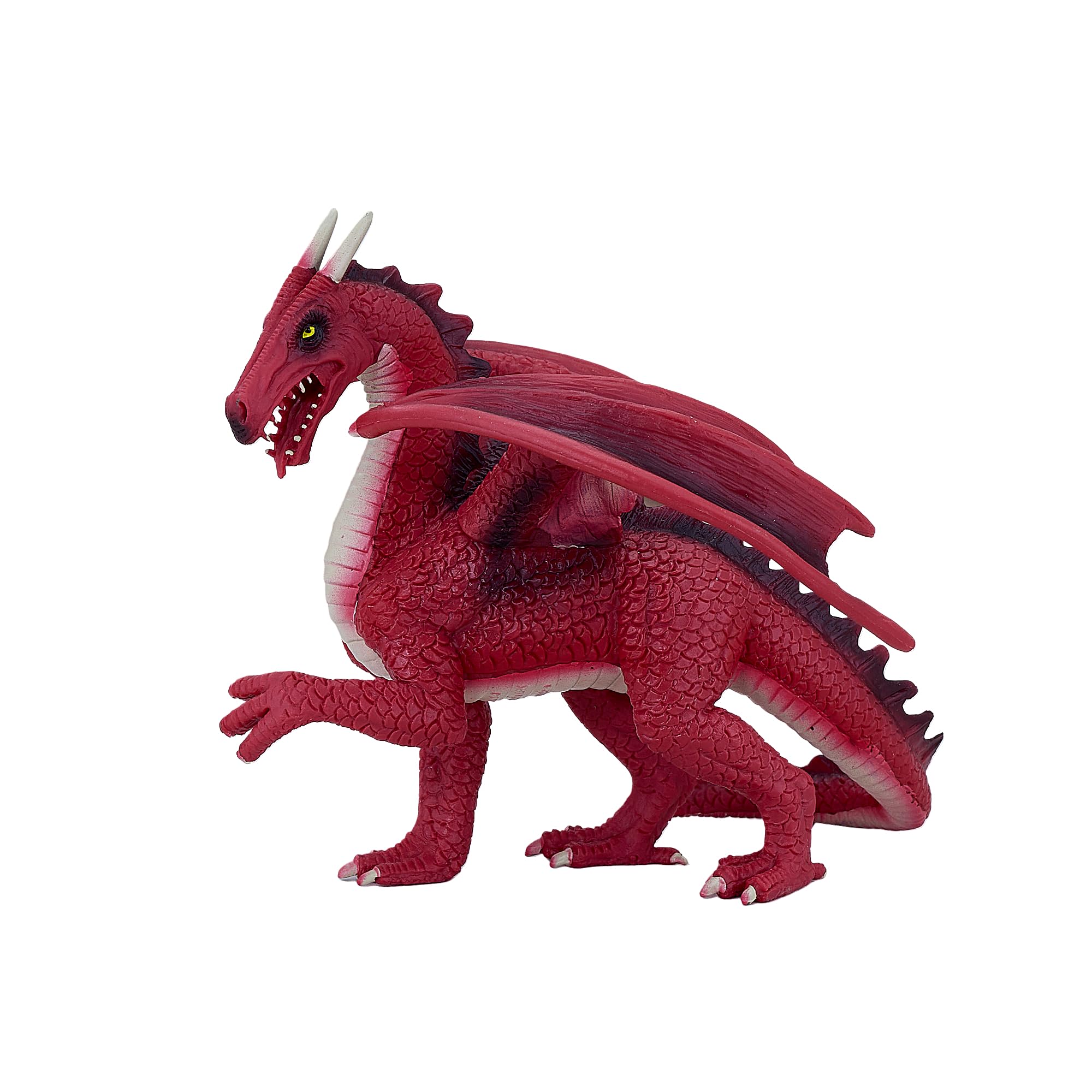 MOJO Realistic Fantasy Figurine - Collectible Red Dragon Statue for D&D, Tabletop RPG & Home Decor | Perfect Gift for Fantasy Lovers & Gamers