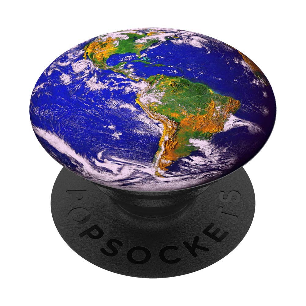 Stunning Earth Aerial View PopSockets Grip & Stand - Blue, Green & Gold Phone & Tablet Holder | Perfect for Travel, Photography & Everyday Use
