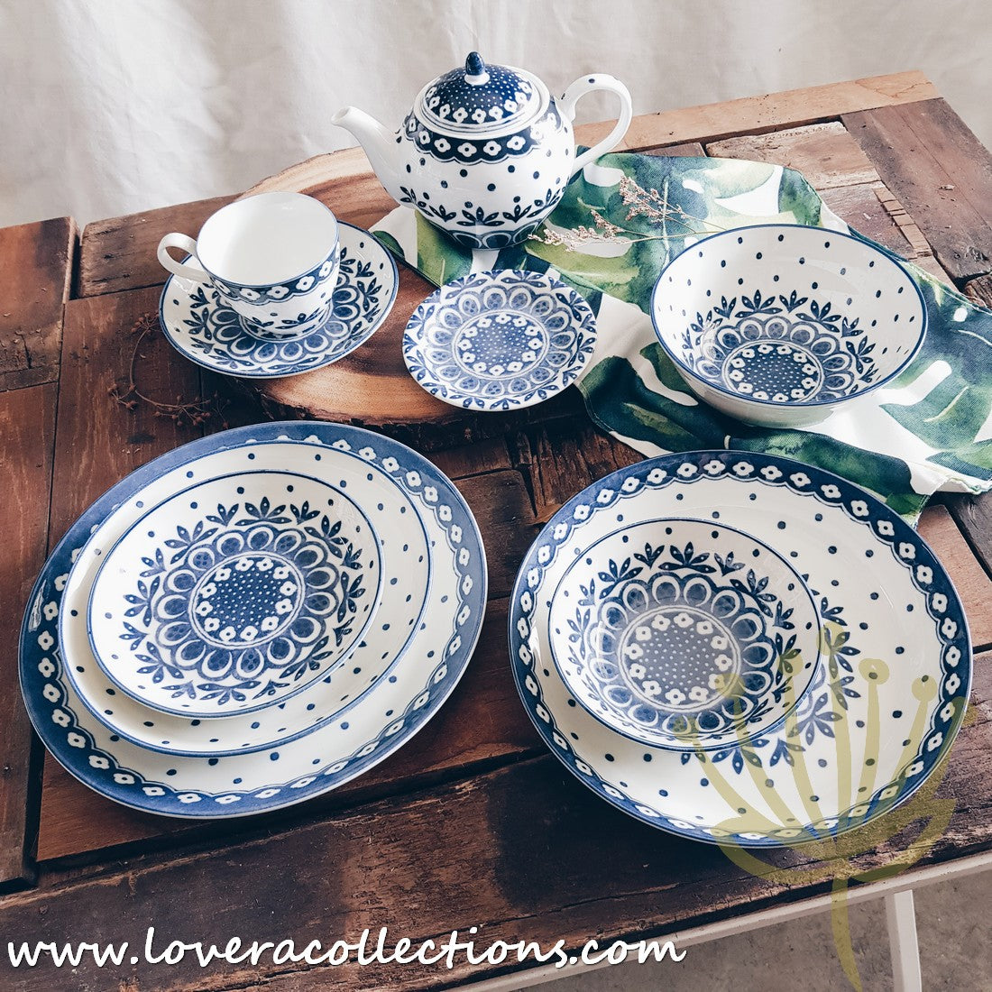 Awasaka Japan Blue and White Polka Dot Dessert Plates Set - 3 Piece Ceramic Bowls for Desserts, Snacks, Condiments | Elegant Tea Party, Japanese Dining, Home Decor