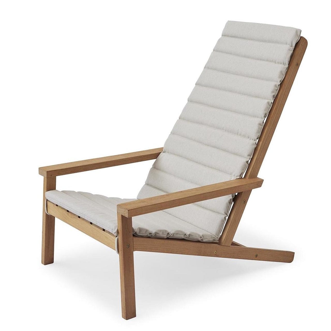 Between Lines Deck Lounge Chair - Waterproof Outdoor Patio Furniture for Poolside, Beach, and Garden Relaxation