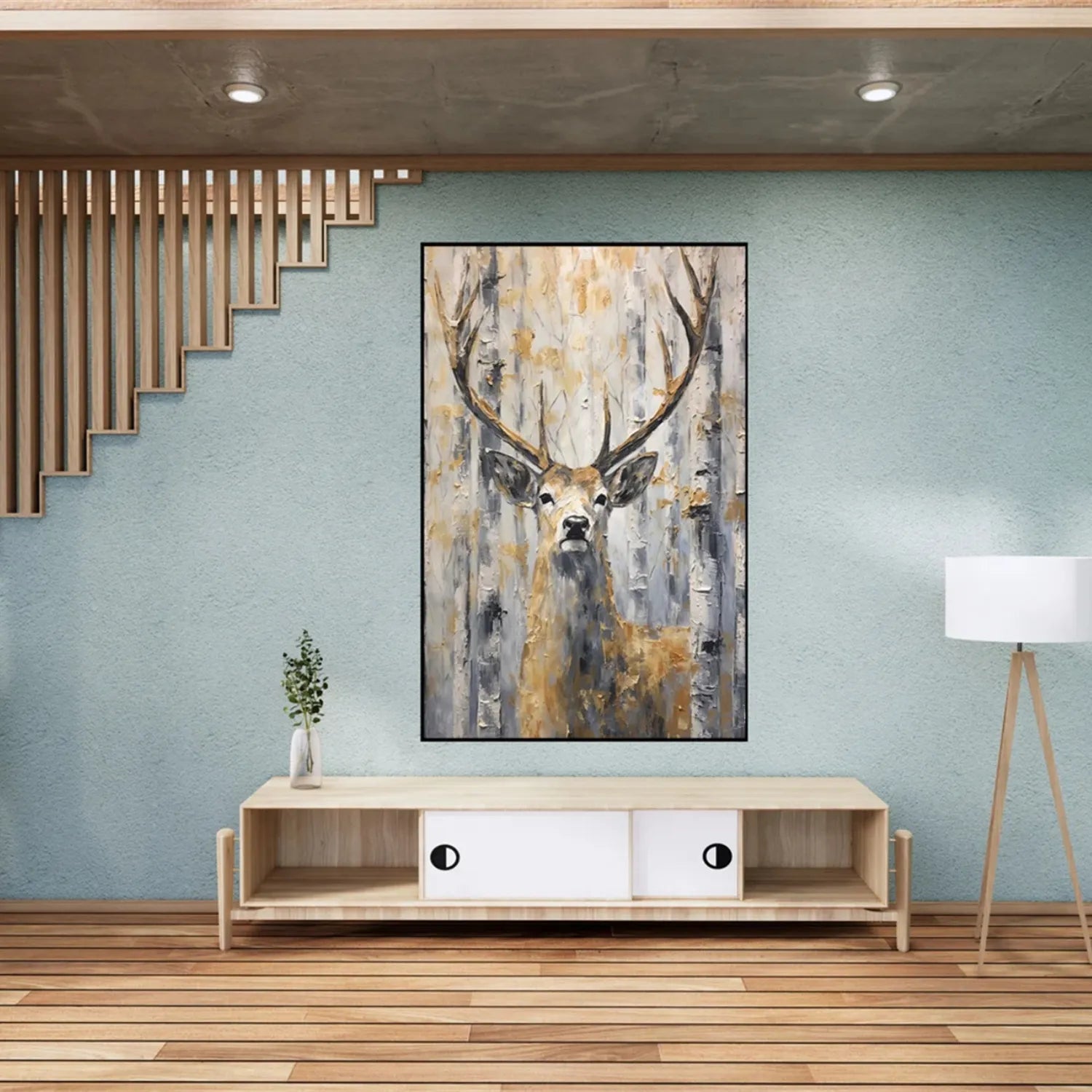Animal Art Painting #AP083 - Handmade Canvas Wall Decor for Living Room, Bedroom & Office - Perfect Gift for Pet Lovers & Home Decor