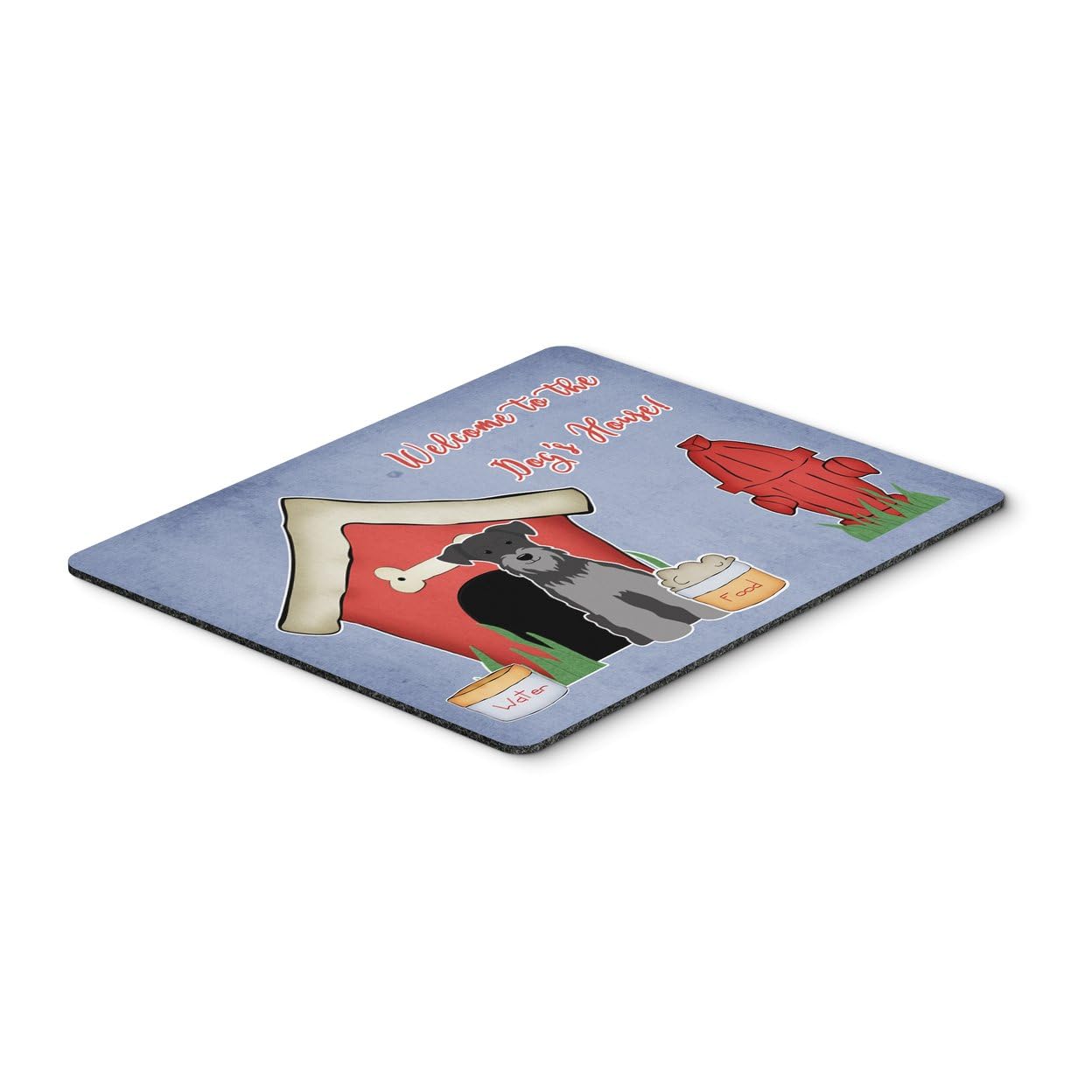 Caroline's Treasures BB2806MP Miniature Schnauzer Black Silver Mouse Pad - Non-Slip Large Desk Mat for Home Office, Gaming & Computer Work | Washable Mousepad with Dog House Collection Design | Perfect Gift for Pet Lovers & Office Workers