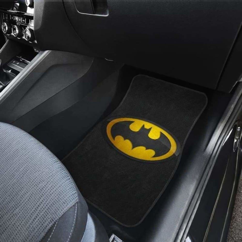 Batman Car Floor Mats - Non-Slip Custom Fit for Cars & Trucks - Officially Licensed DC Comics Superhero Design - Perfect for Batman Fans & Collectors - Use in Vehicles, Gifts, or Home Decor