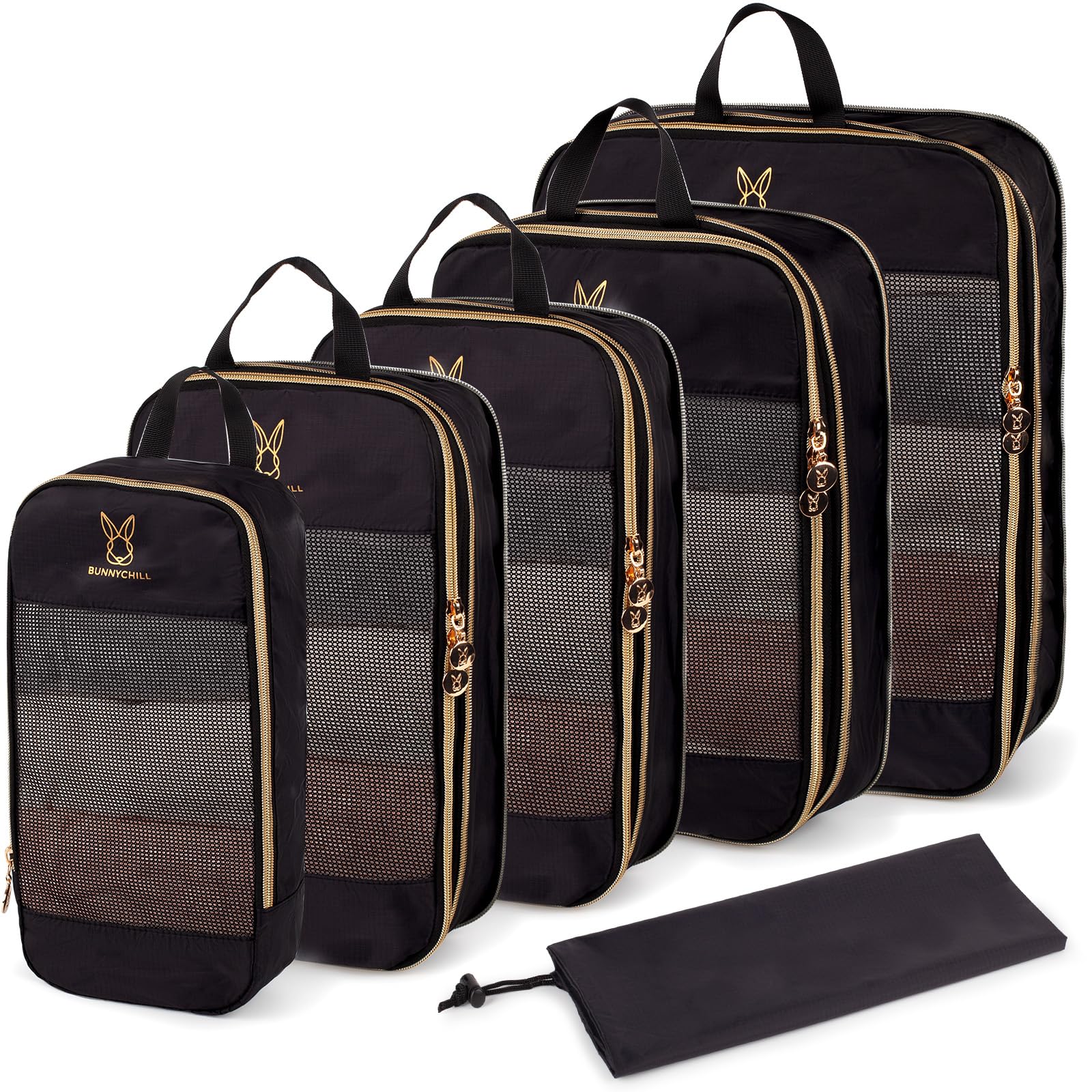 **Expandable Compression Packing Cubes for Suitcases - 6 Set Lightweight Travel Organizer Bags, Space-Saving Luggage Essentials for Women | Perfect for Carry-On, Business Trips & Vacation Packing**