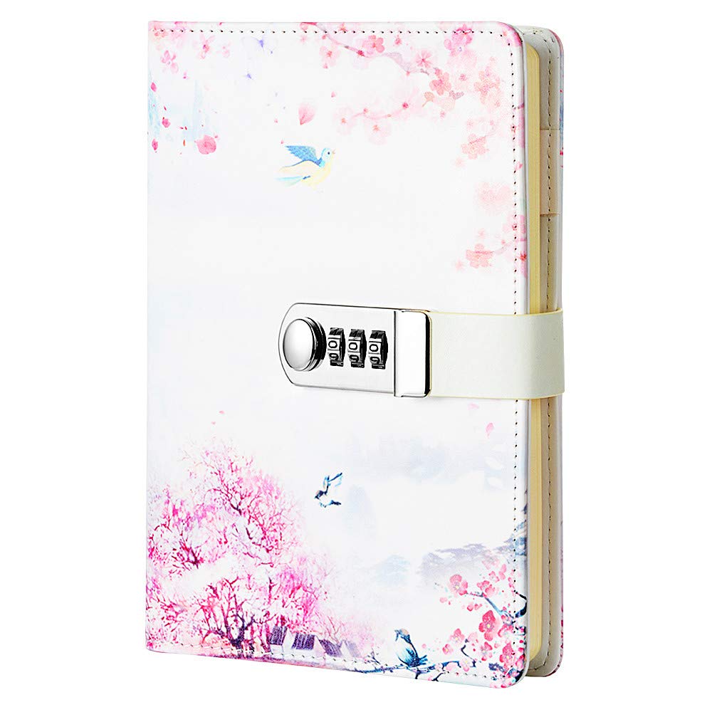 Secure Combination Lock Journal - A5 Password Protected Diary with Digital Lock, Notepad & Planner Cover (Style 4) - Perfect for Personal Writing, Travel Journaling & Gift Giving