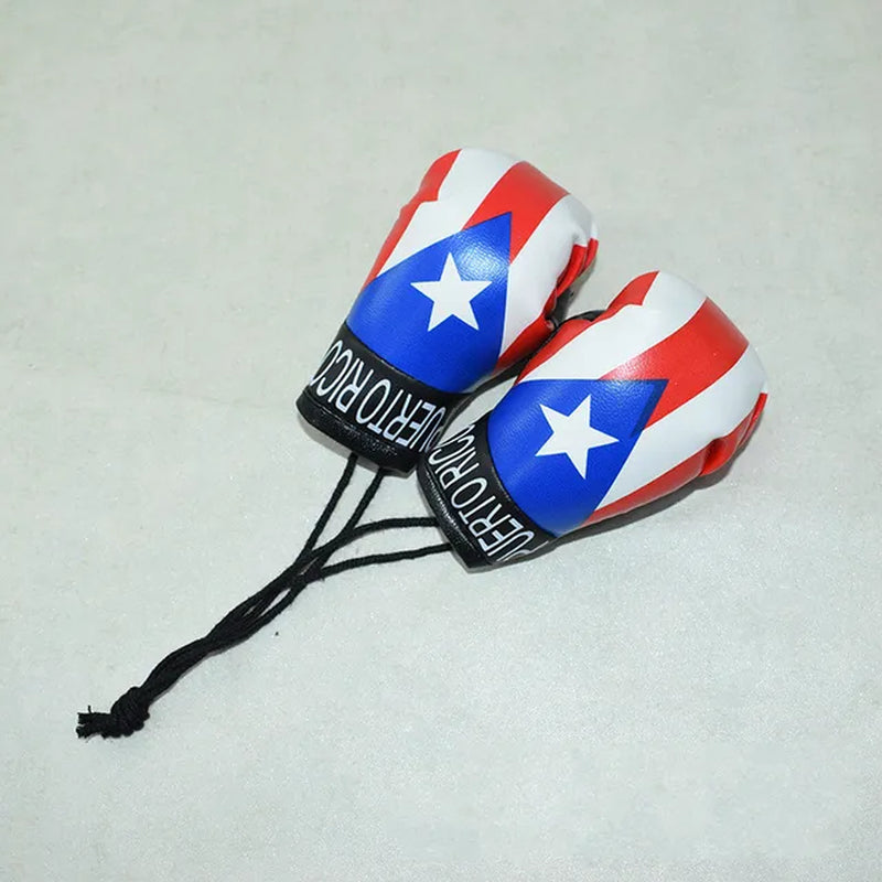 Baby Boxing Gloves for Newborn Photography Props - Mini Simulation Boxing Gloves & Flags for Infant Photo Shoot Decorations | Perfect for 1st Birthday, Sports-Themed Parties & Gender Reveal Photos