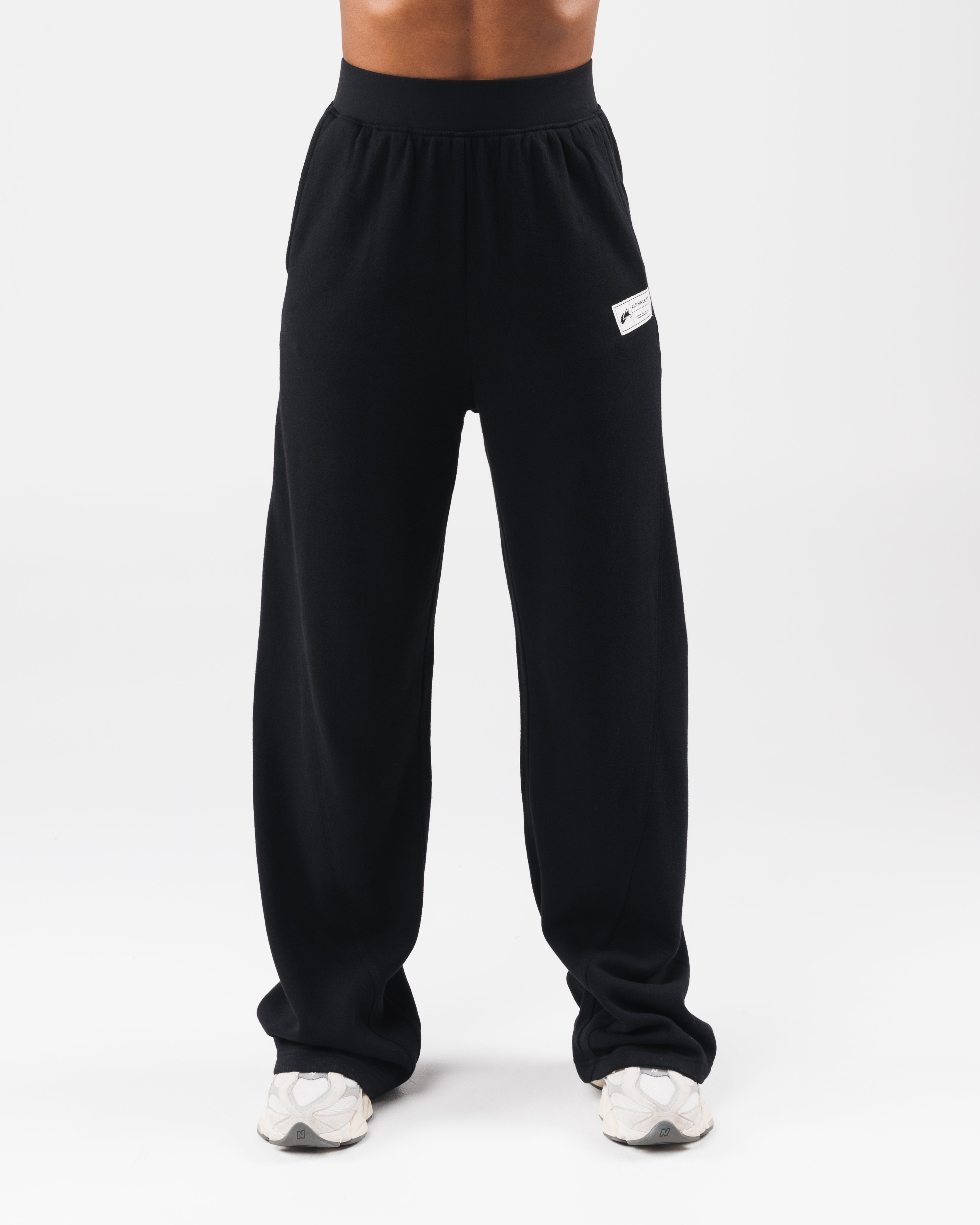 Men's Black Fleece Sweatpants - Soft & Comfortable Joggers for Lounge, Workout & Casual Wear