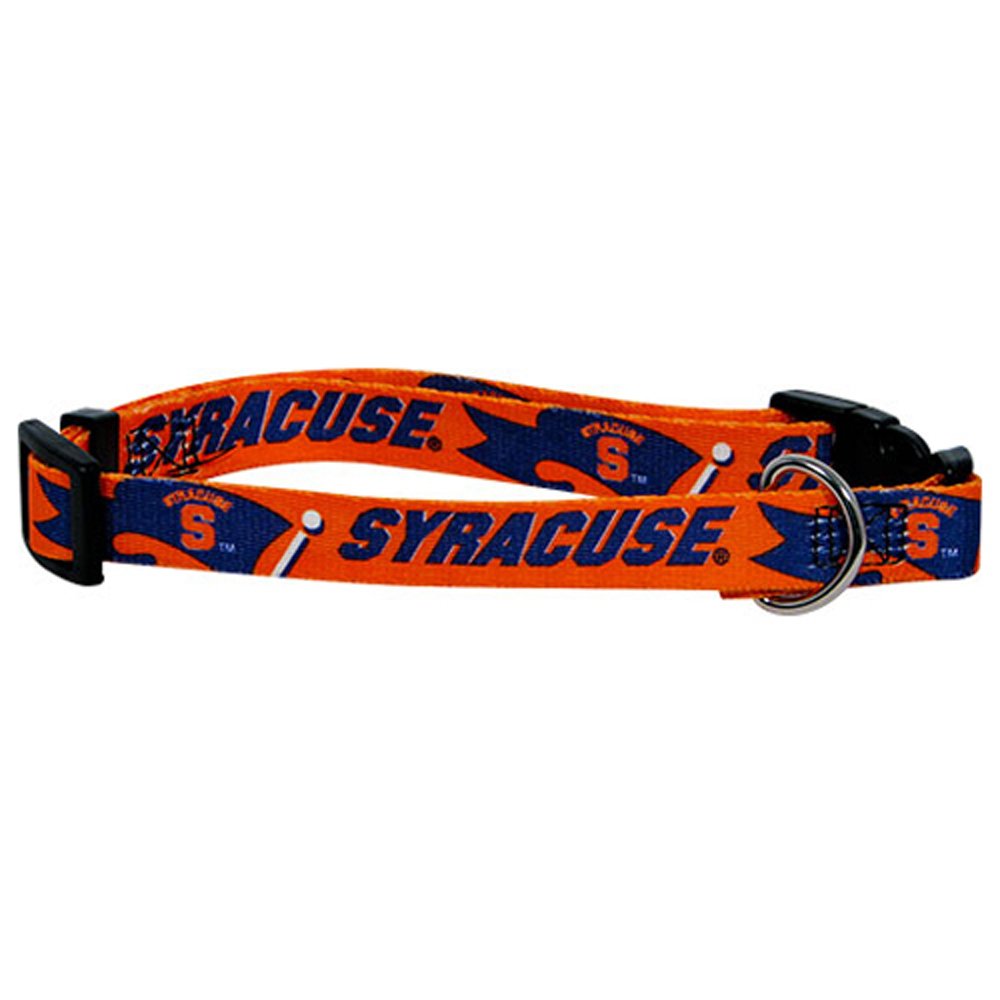 Hunter Syracuse Orangemen Adjustable Pet Dog Collar - Small Size for Small Dogs, Comfortable & Durable Nylon Collar for Daily Walks & Outdoor Adventures