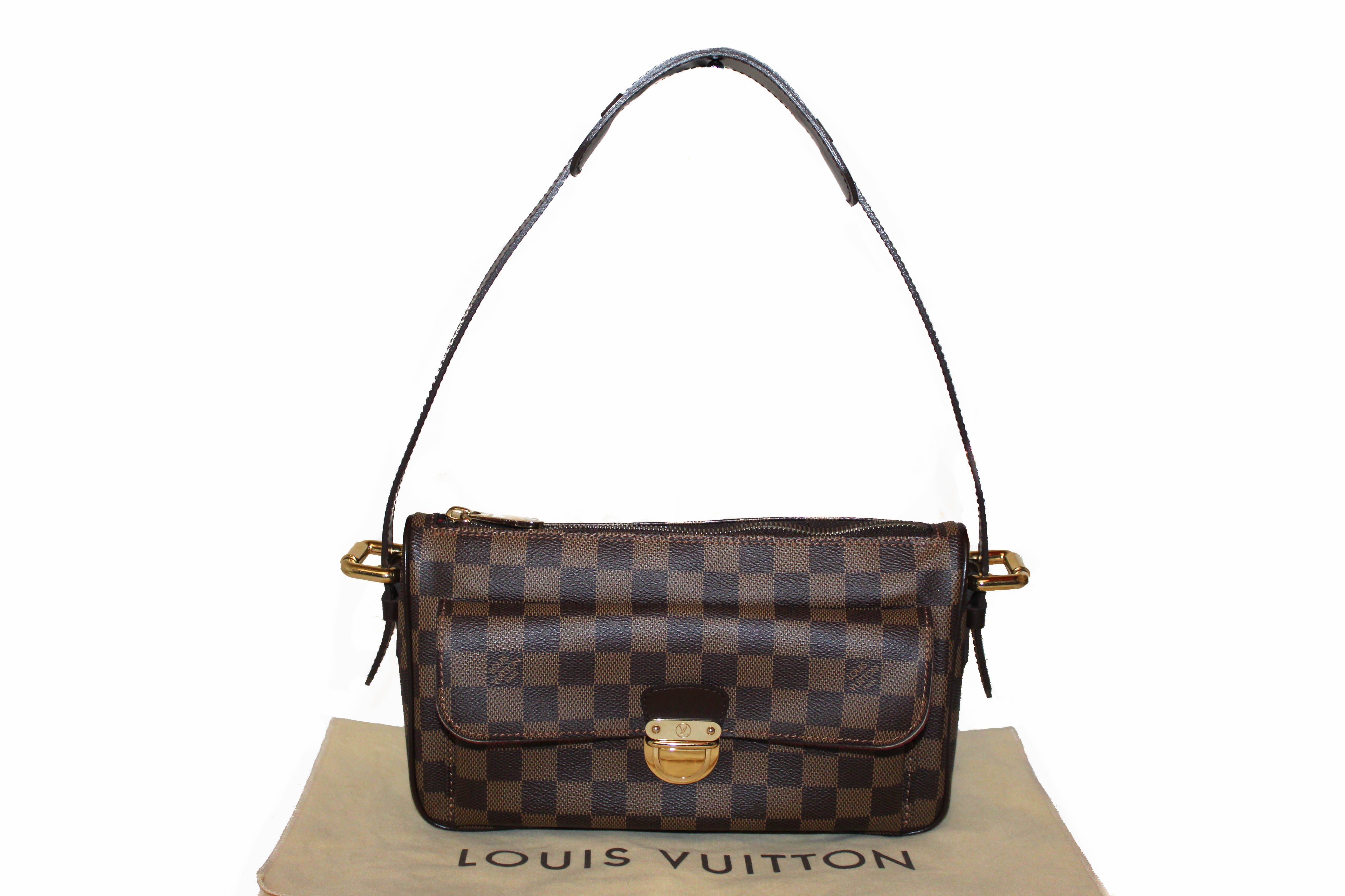 Authentic Louis Vuitton Damier Ebene Ravello GM Shoulder Bag for Women | Luxury Designer Handbag for Work, Travel & Everyday Use