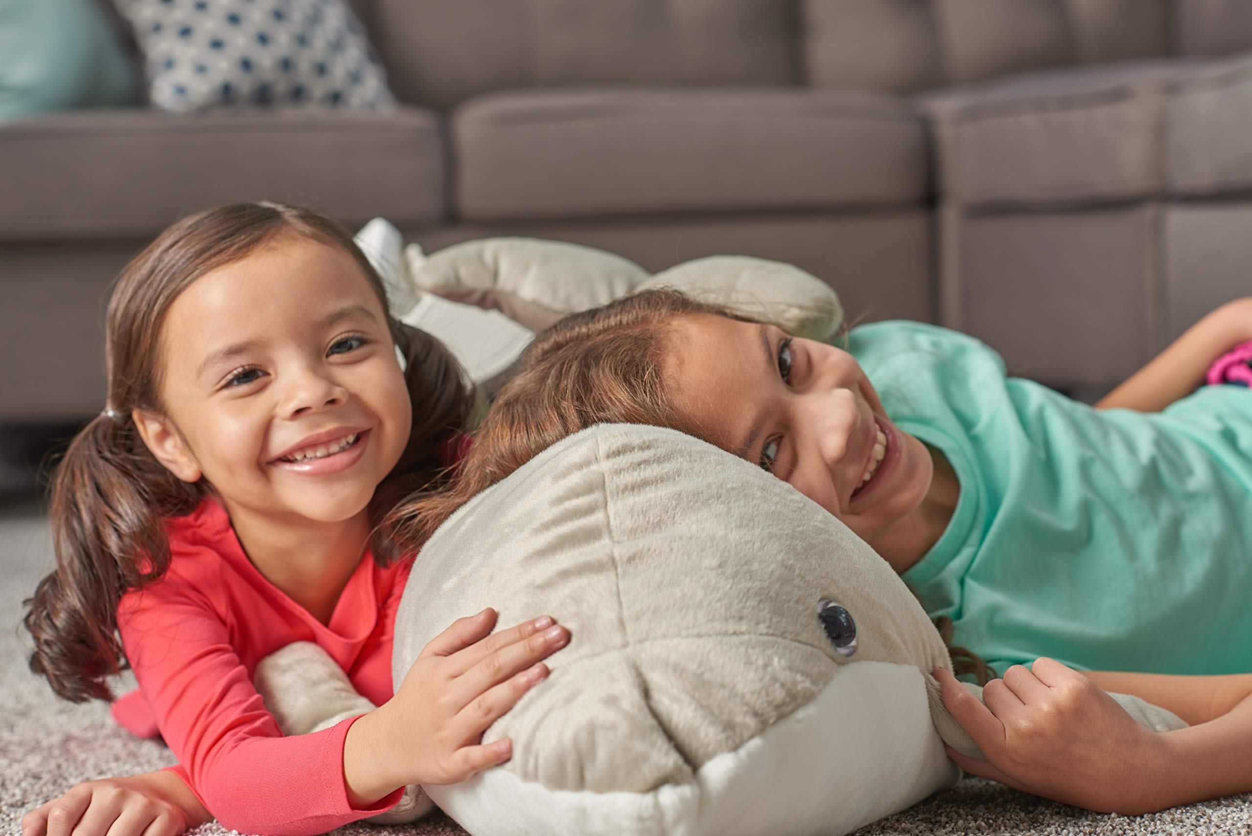 Wild Republic Jumbo Dolphin Plush Stuffed Animal - 30 Inch Giant Soft Toy for Kids, Ocean-Themed Gift for Birthdays & Nursery Decor (Cuddle Companion for Bedtime & Playtime)