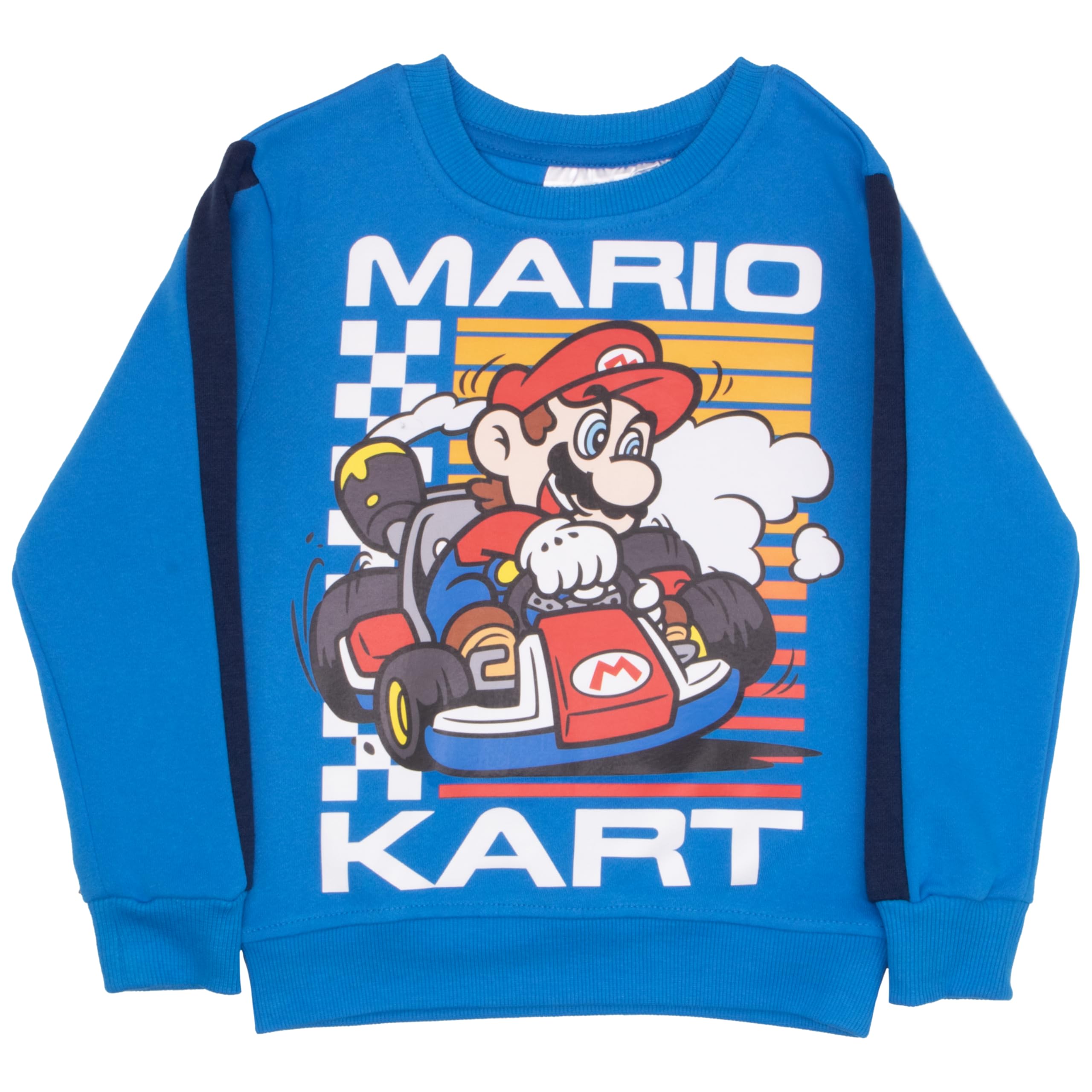 Nintendo Super Mario Brothers 2-Piece Fleece Pajama Set for Boys - Long Sleeve Shirt & Pants, Kids Sleepwear & Loungewear - Perfect for Bedtime, Gaming & Casual Wear