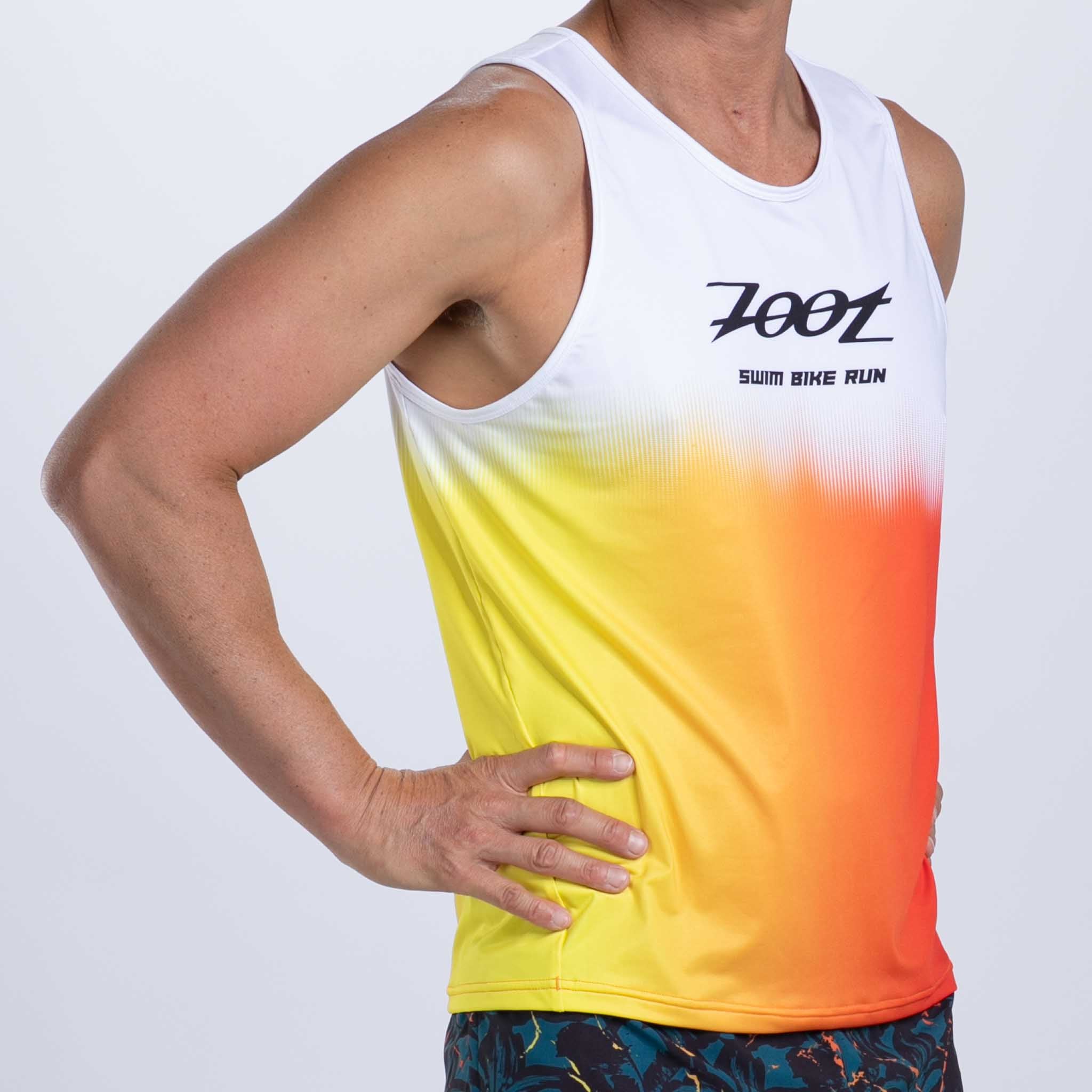 Men's Limited Edition Running Singlet - Koa Print | Lightweight & Breathable for Marathon Training & Outdoor Sports