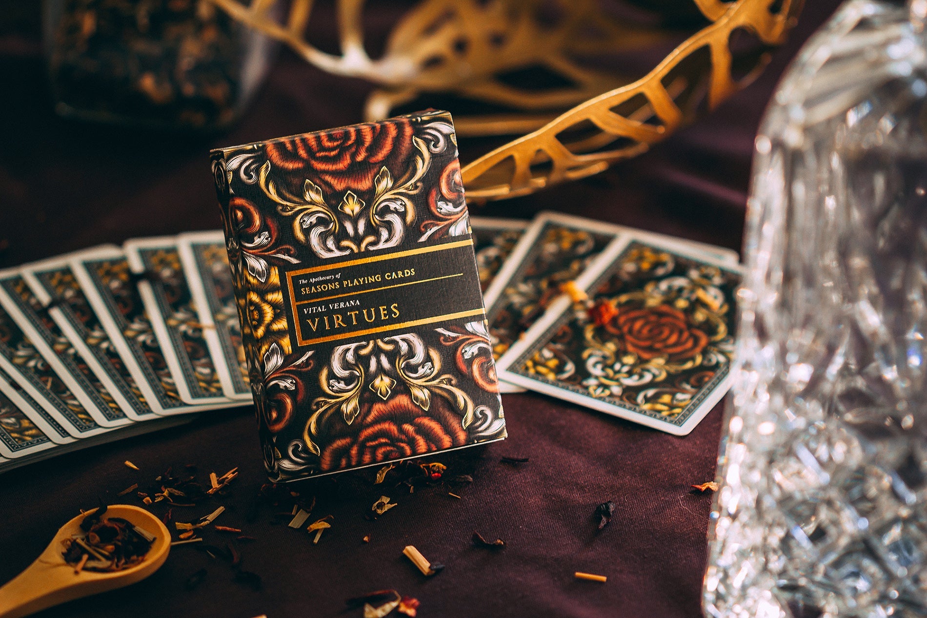 Virtues by Seasons Playing Cards - Premium Deck for Poker, Magic Tricks & Family Game Nights | Collectible & Durable Card Set for Parties & Travel